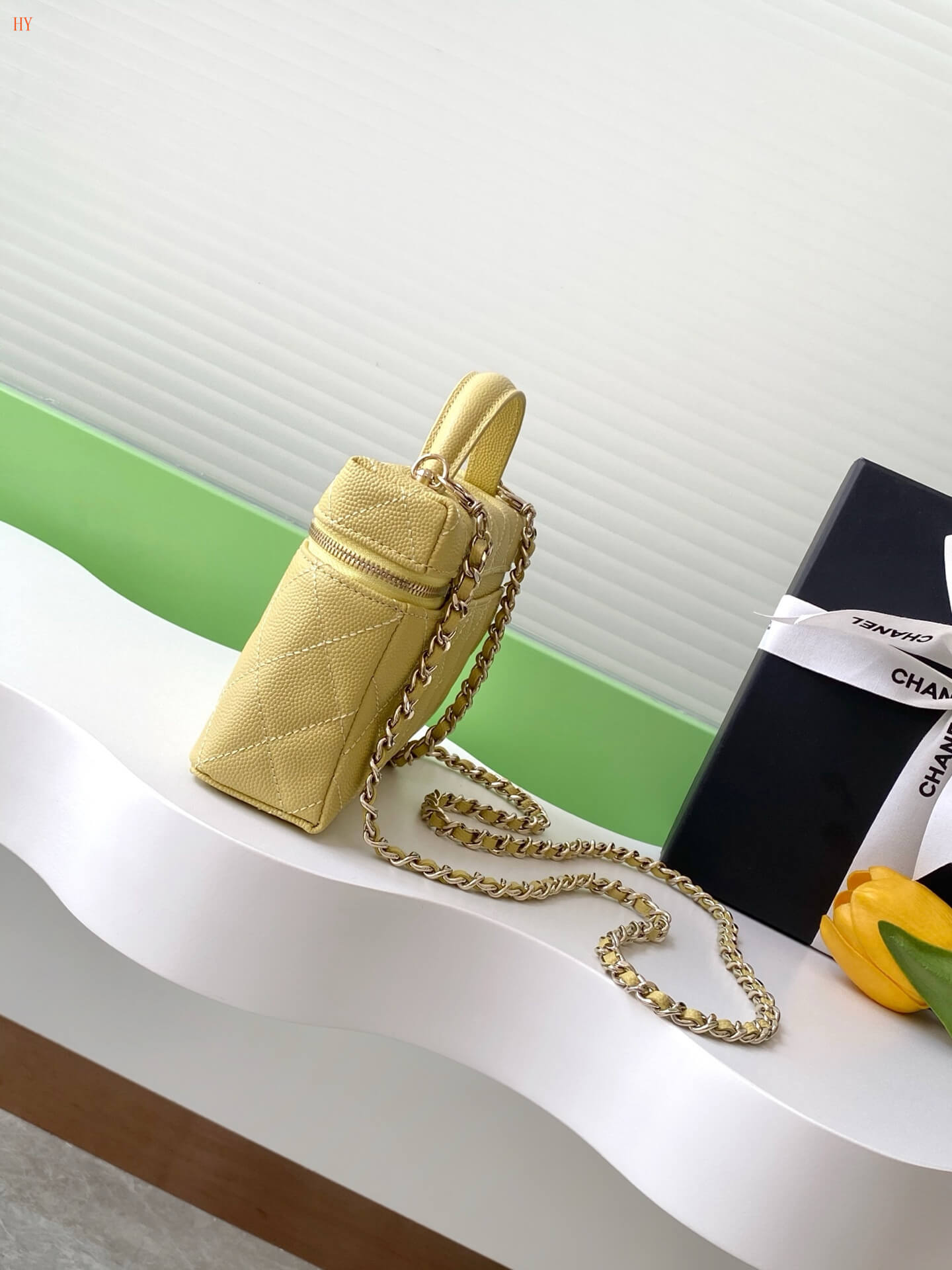 Chanel Quilted Top Handle Vanity Case Grained Calfskin Caviar Leather Crossbody Handbag - Image 88