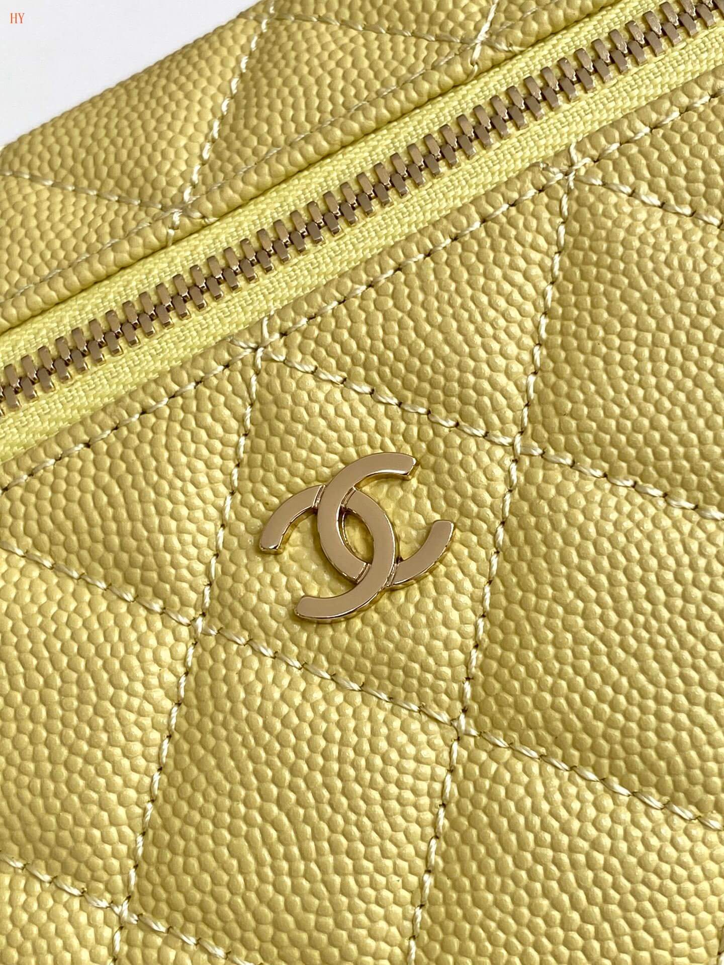 Chanel Quilted Top Handle Vanity Case Grained Calfskin Caviar Leather Crossbody Handbag - Image 85