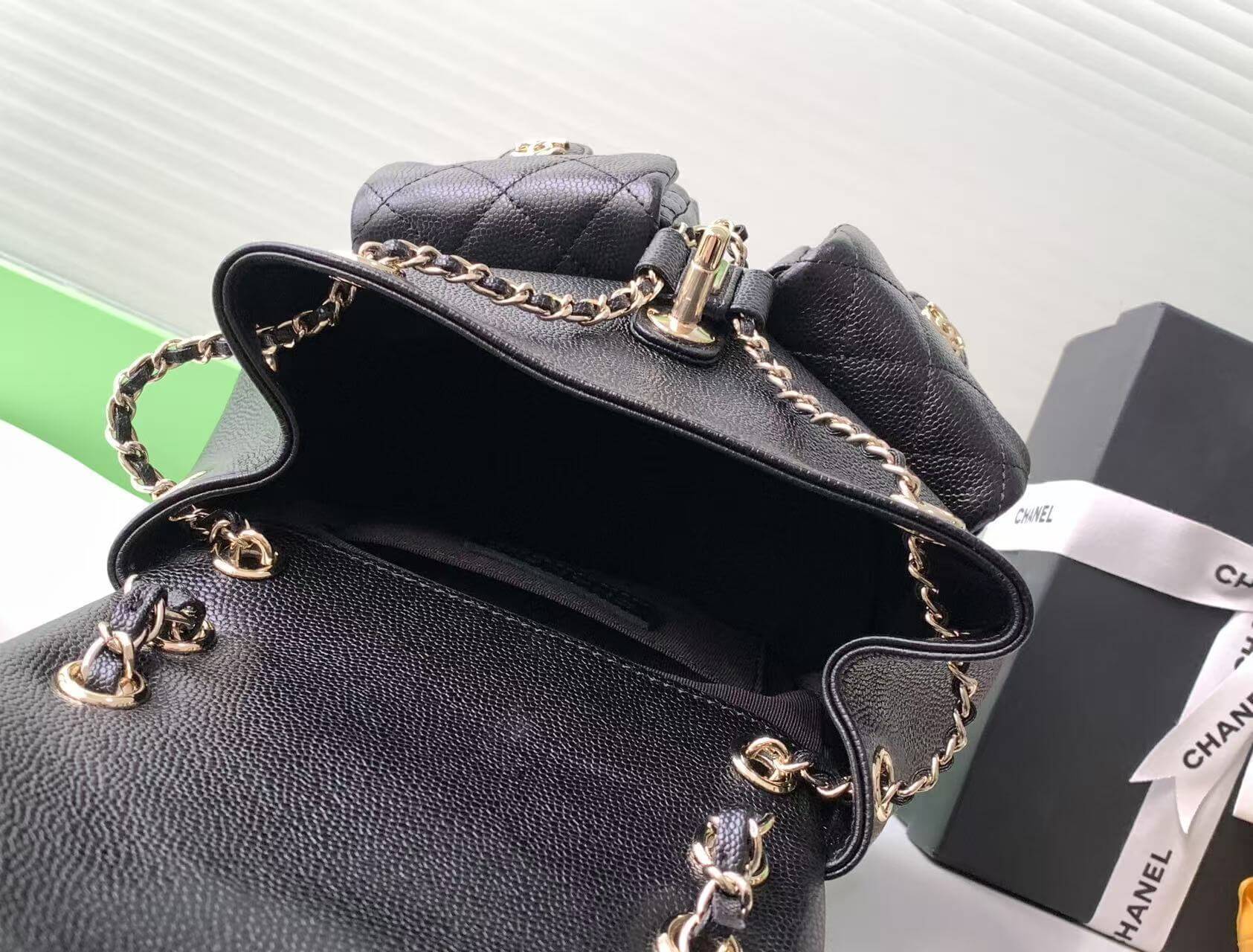 Chanel Small Duma Backpack Caviar Leather - Image 12
