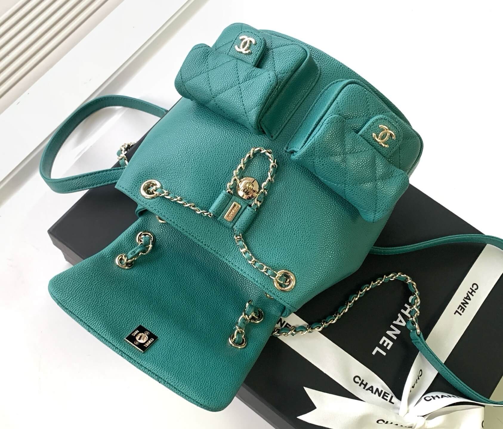 Chanel Small Duma Backpack Caviar Leather - Image 23