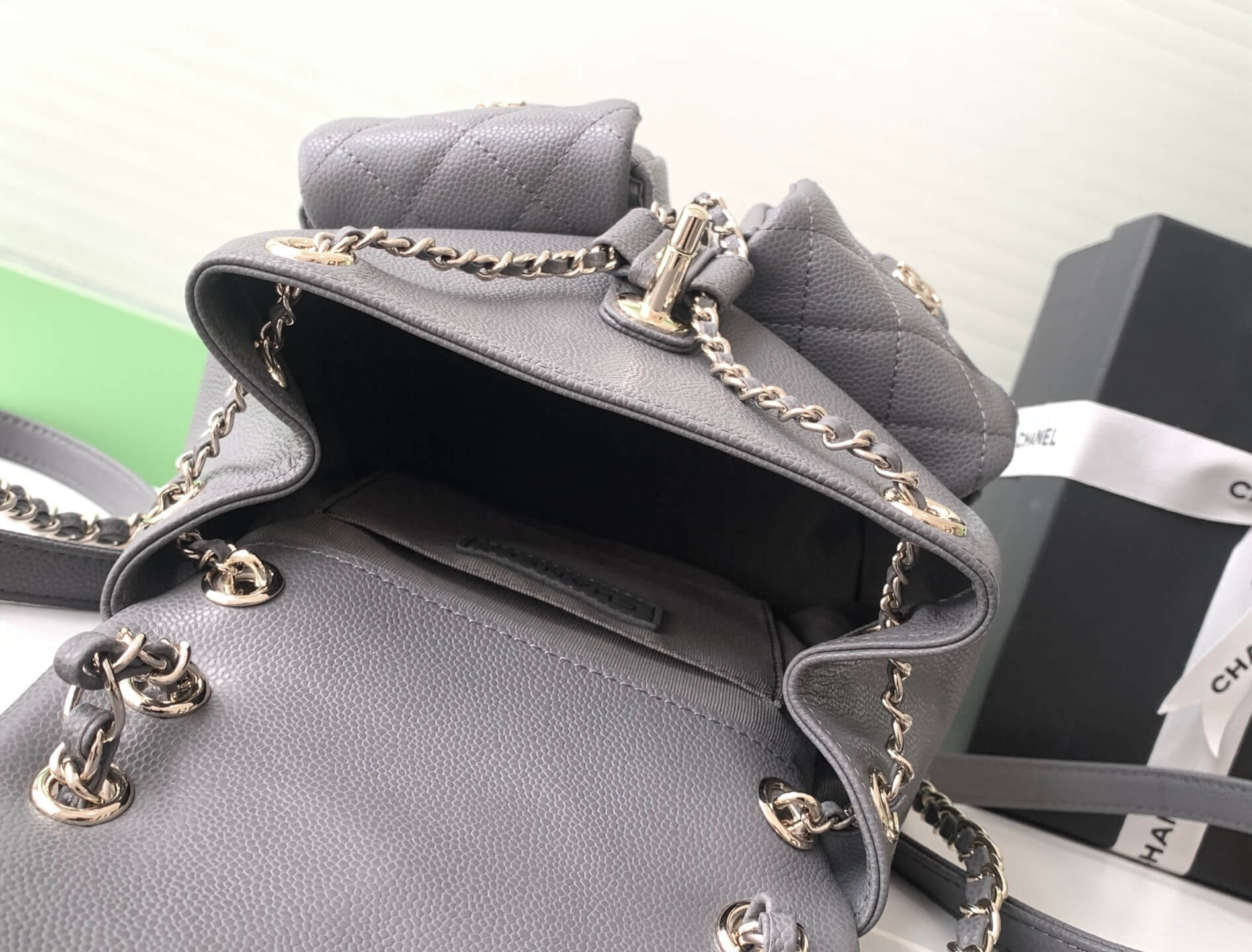 Chanel Small Duma Backpack Caviar Leather - Image 48