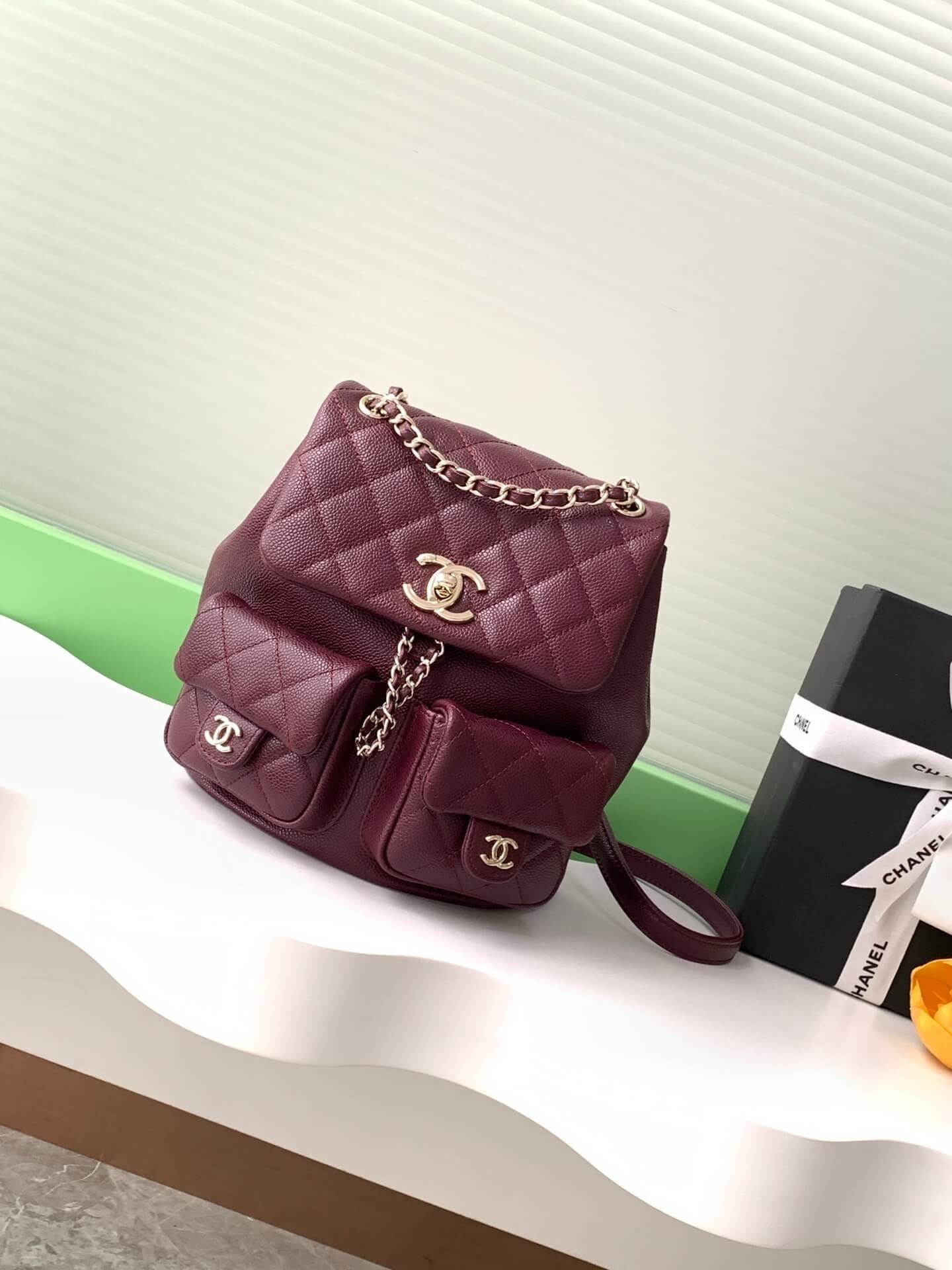 Chanel Small Duma Backpack Caviar Leather - Image 64