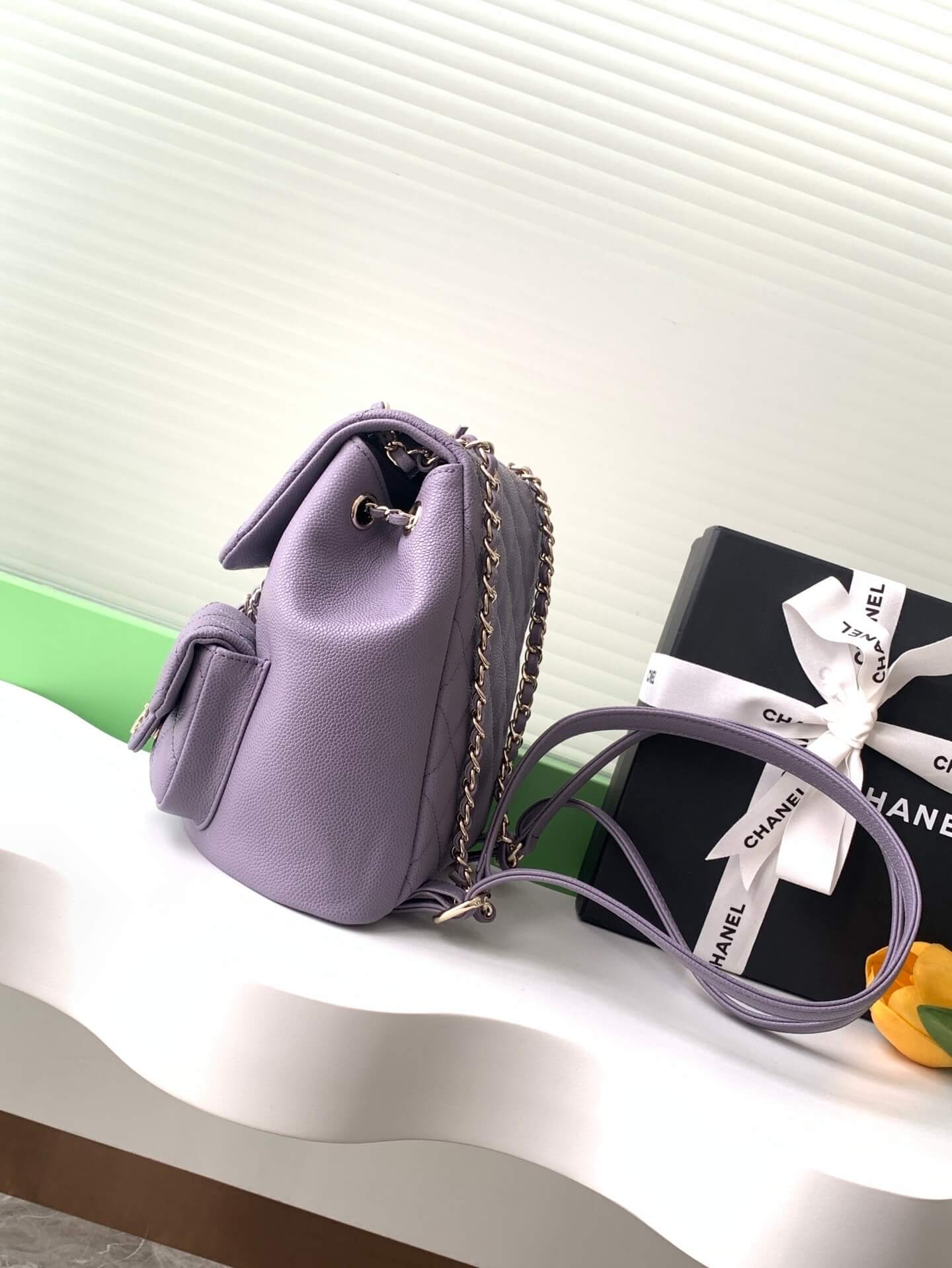 Chanel Small Duma Backpack Caviar Leather - Image 59