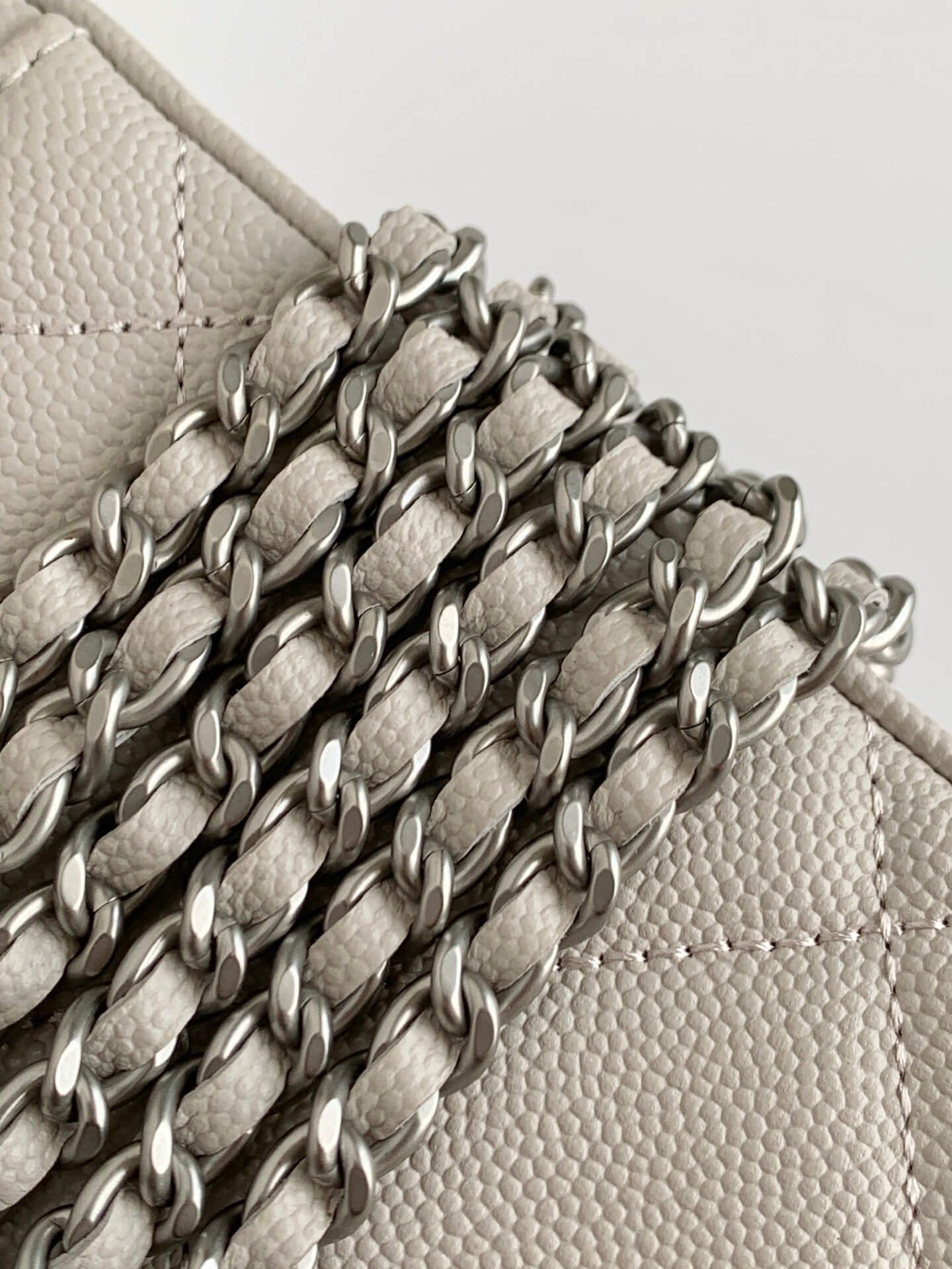 Chanel Small Top Handle Long Vanity Case with Chain Grained Calfskin Caviar Leather - Image 69