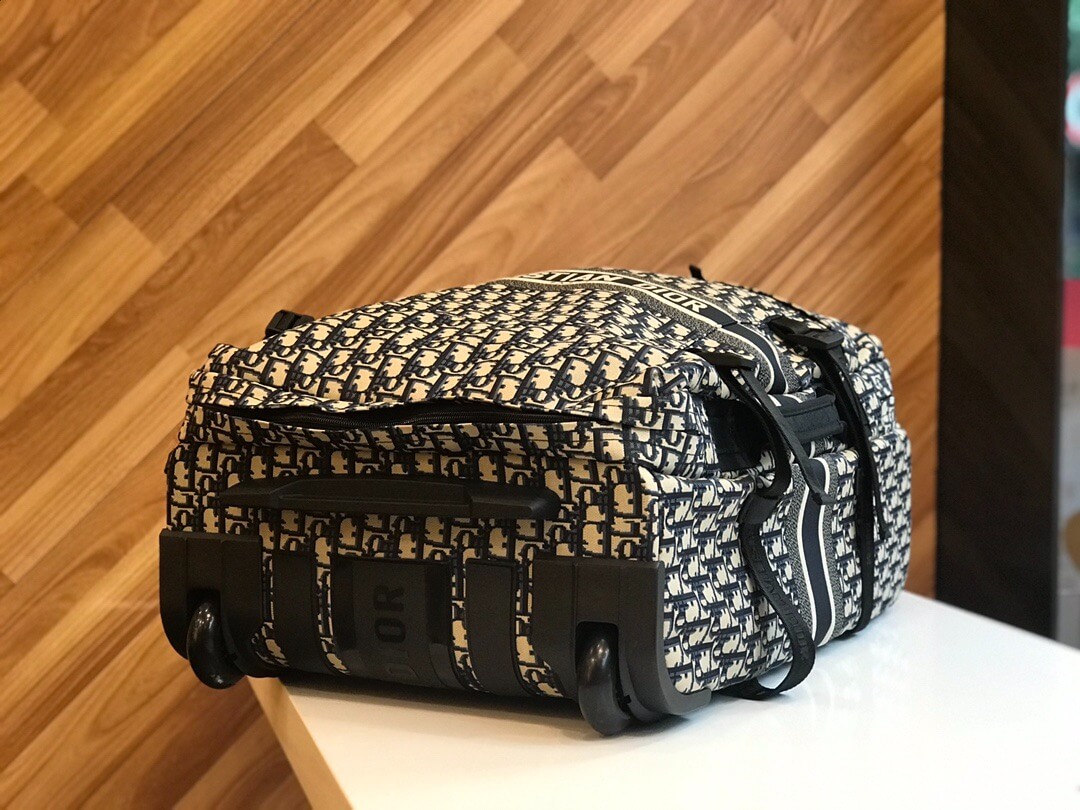 Dior Small - Large Travel Suitcase Navy Blue - Image 18