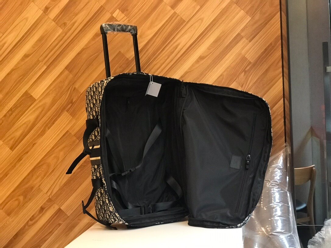 Dior Small - Large Travel Suitcase Navy Blue - Image 12