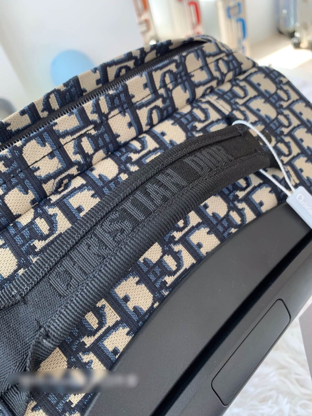 Dior Small - Large Travel Suitcase Navy Blue - Image 8