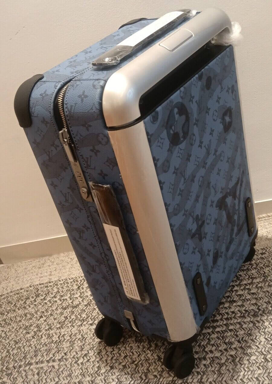 Louis Vuitton LV Monogram Aquagarden fabric Horizon 55 Cabin Suitcase Travel Bag M10241 Crystal Green - Blue - Image 12