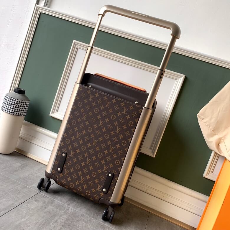 Louis Vuitton LV Monogram Canvas Horizon 50 - 55 Cabin Suitcase Rolling Travel Bag M13768 - M13767 Brown - Image 3