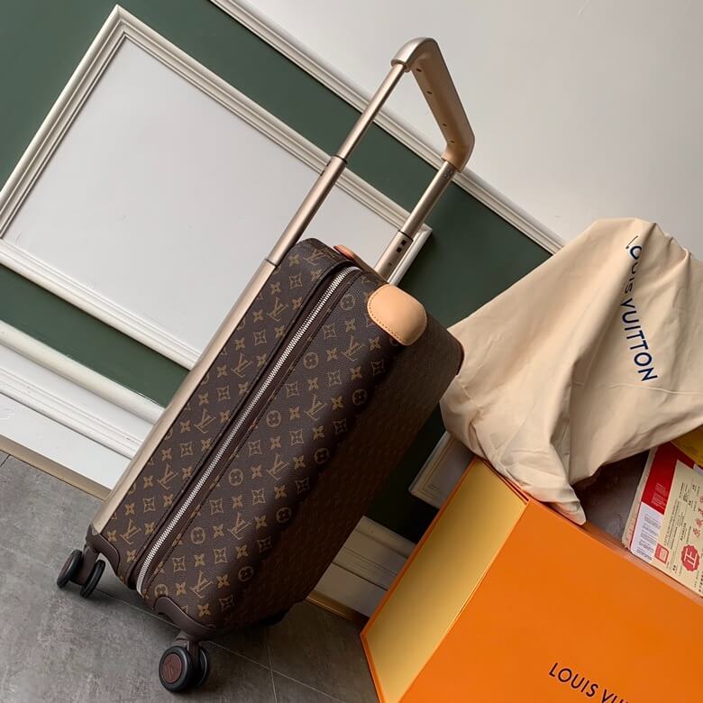 Louis Vuitton LV Monogram Canvas Horizon 50 - 55 Cabin Suitcase Rolling Travel Bag M13768 - M13767 Brown - Image 5