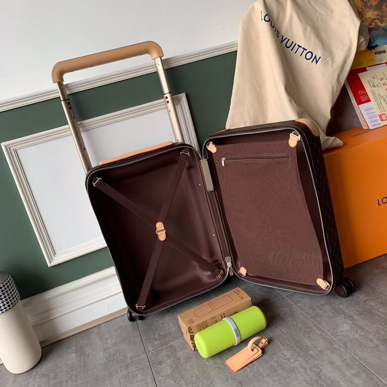 Louis Vuitton LV Monogram Canvas Horizon 50 - 55 Cabin Suitcase Rolling Travel Bag M13768 - M13767 Brown - Image 4