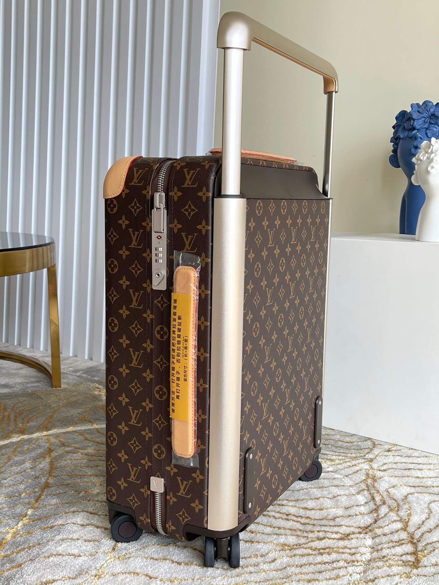 Louis Vuitton LV Monogram Canvas Horizon 50 - 55 Cabin Suitcase Rolling Travel Bag M13768 - M13767 Brown - Image 15