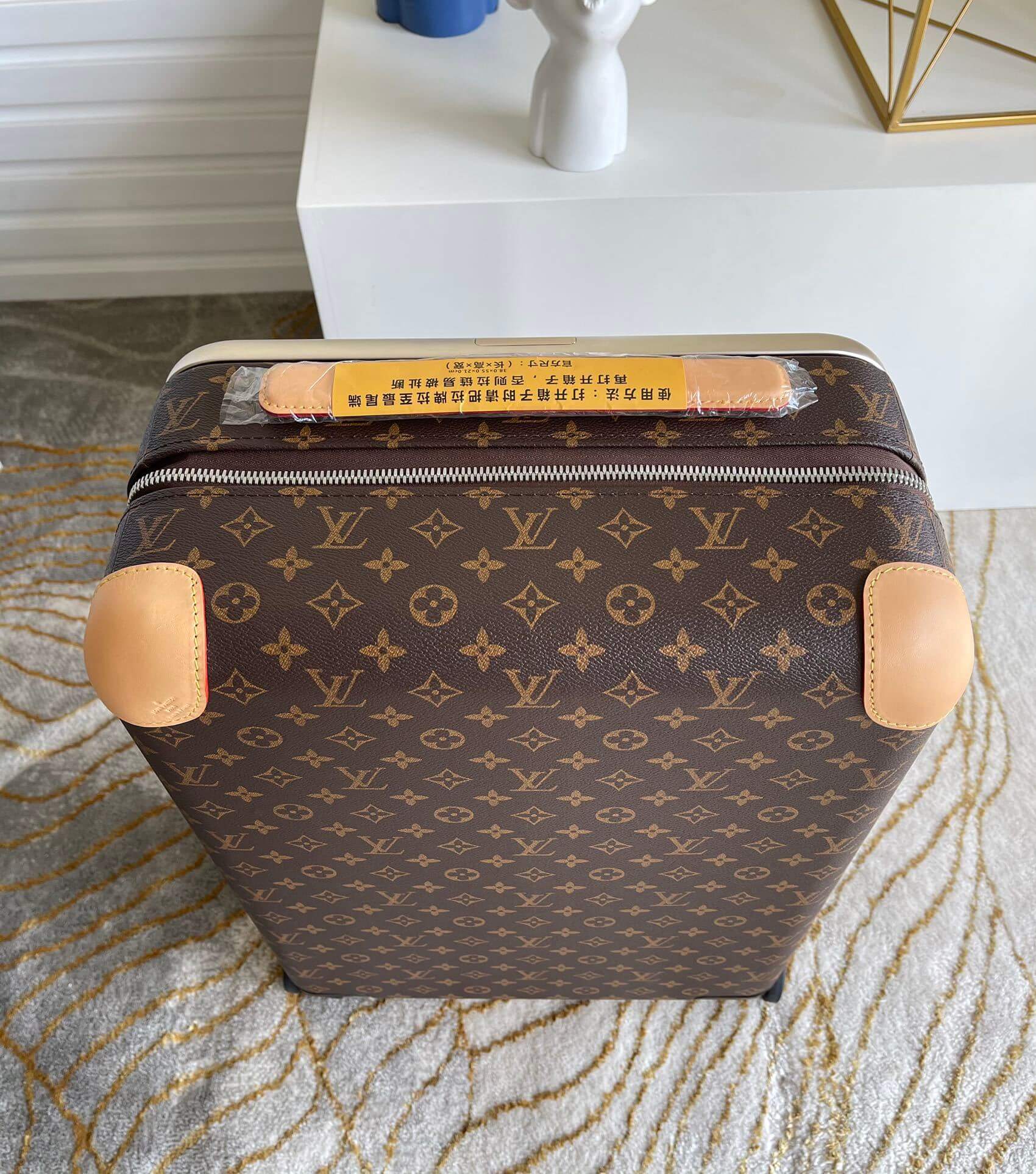 Louis Vuitton LV Monogram Canvas Horizon 50 - 55 Cabin Suitcase Rolling Travel Bag M13768 - M13767 Brown - Image 17
