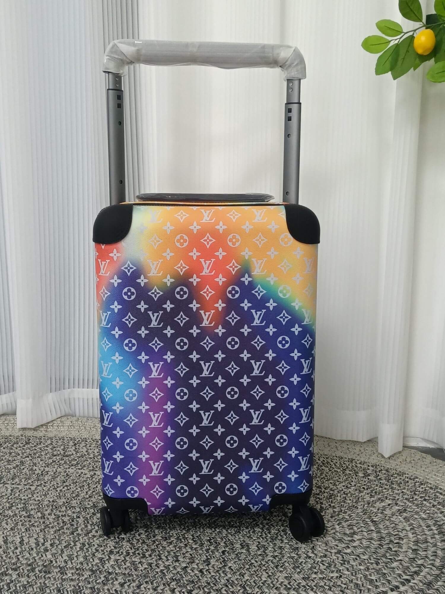 Louis Vuitton LV Monogram Coated Canvas Horizon 55 Rolling Suitcase Travel Bag M20462 Multicolor