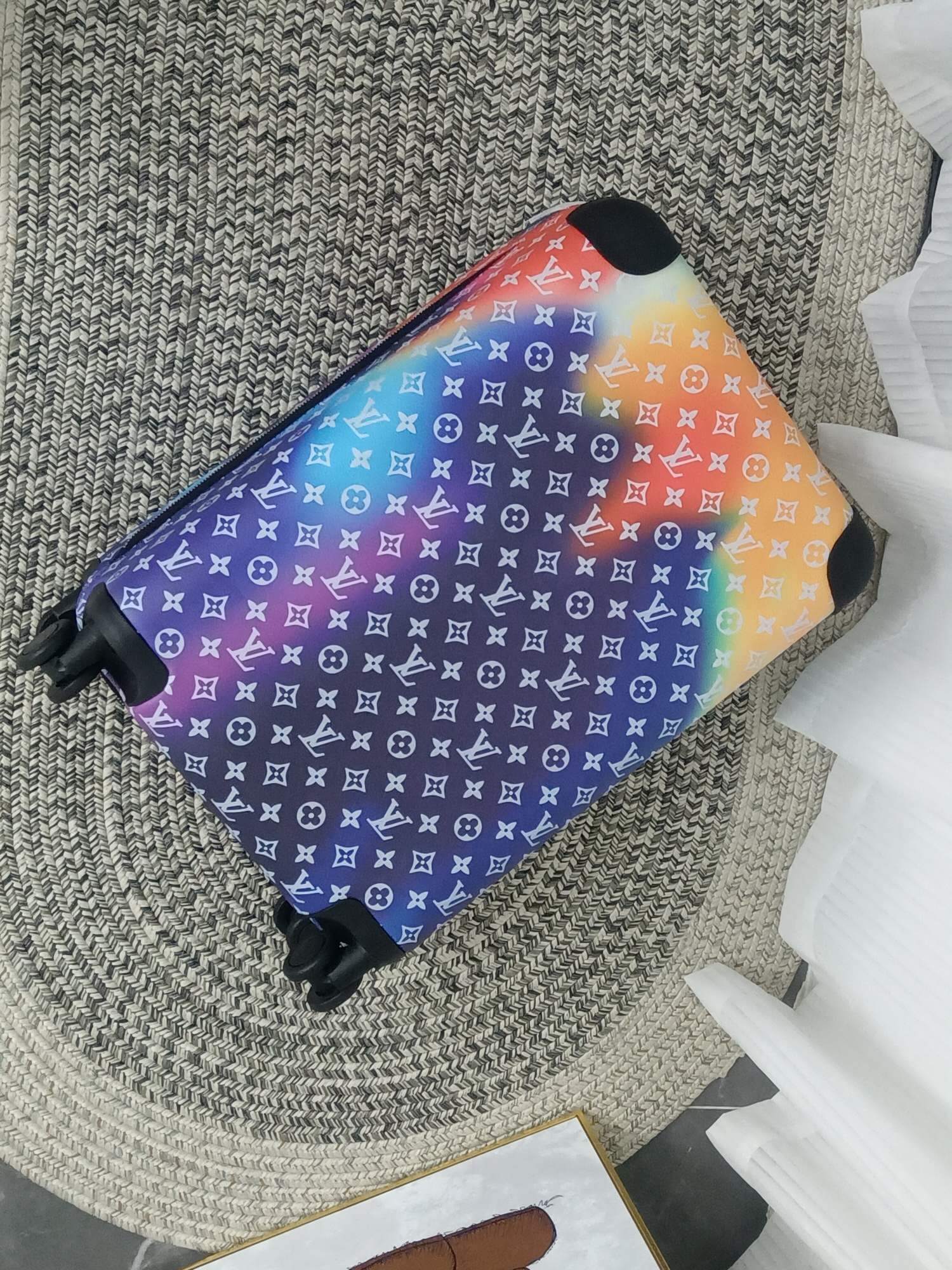 Louis Vuitton LV Monogram Coated Canvas Horizon 55 Rolling Suitcase Travel Bag M20462 Multicolor - Image 6