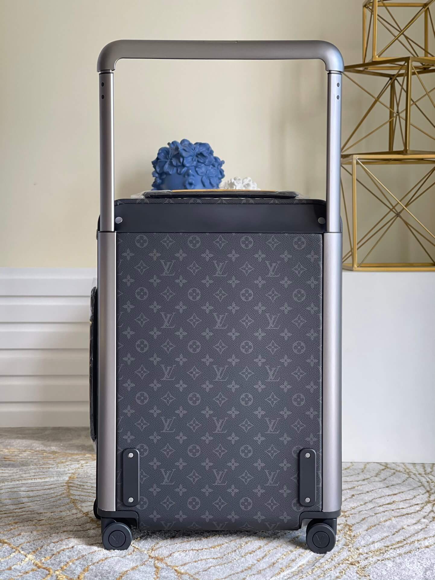Louis Vuitton LV Monogram Eclipse coated canvas Horizon 50 - 55 cabin suitcase trolley Travel Bag M13773 - M13771 Black - Image 3