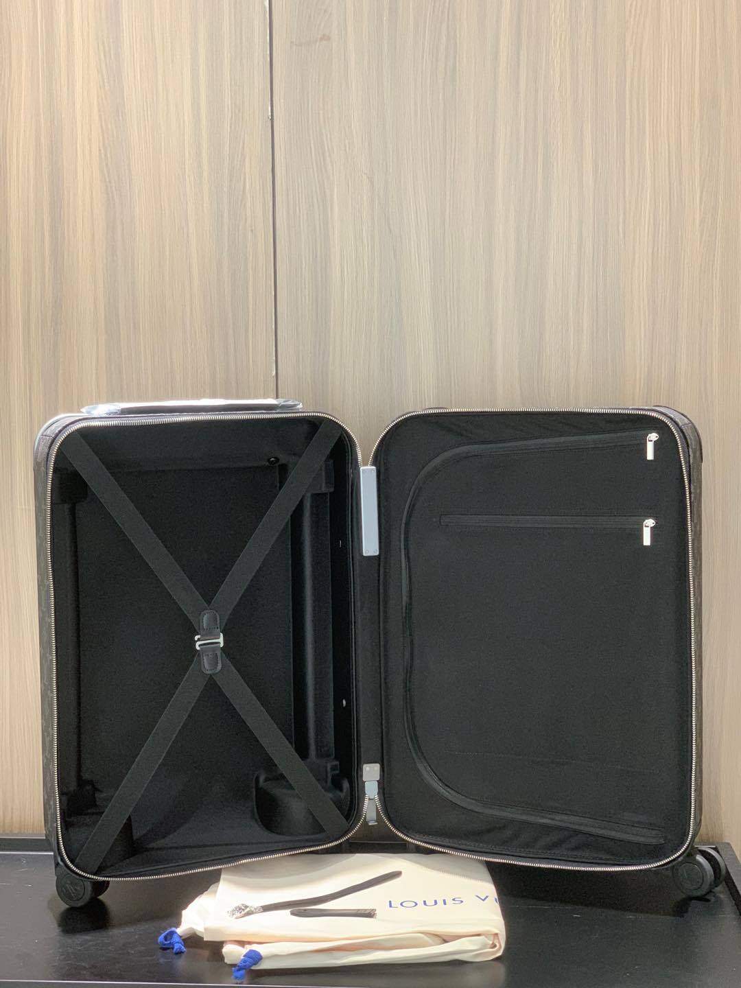 Louis Vuitton LV Monogram Empreinte Giant leather Horizon 55 Cabin Suitcase Travel Bag M13783 Black M46074 Beige - Image 4