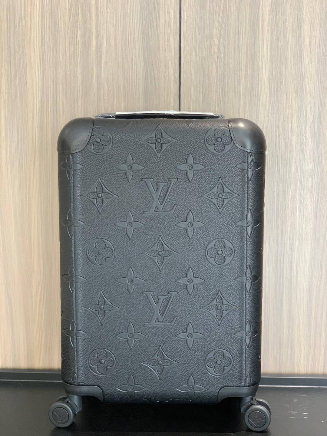 Louis Vuitton LV Monogram Empreinte Giant leather Horizon 55 Cabin Suitcase Travel Bag M13783 Black M46074 Beige - Image 9