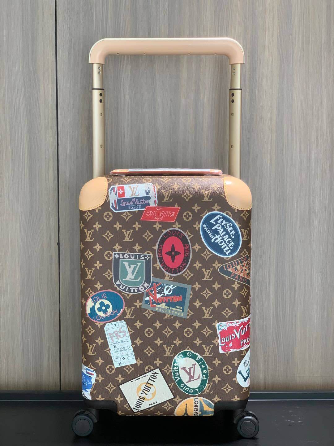 Louis Vuitton LV Monogram coated canvas Horizon 55 Cabin Suitcase Trolley case Travel Bag M14728 Brown