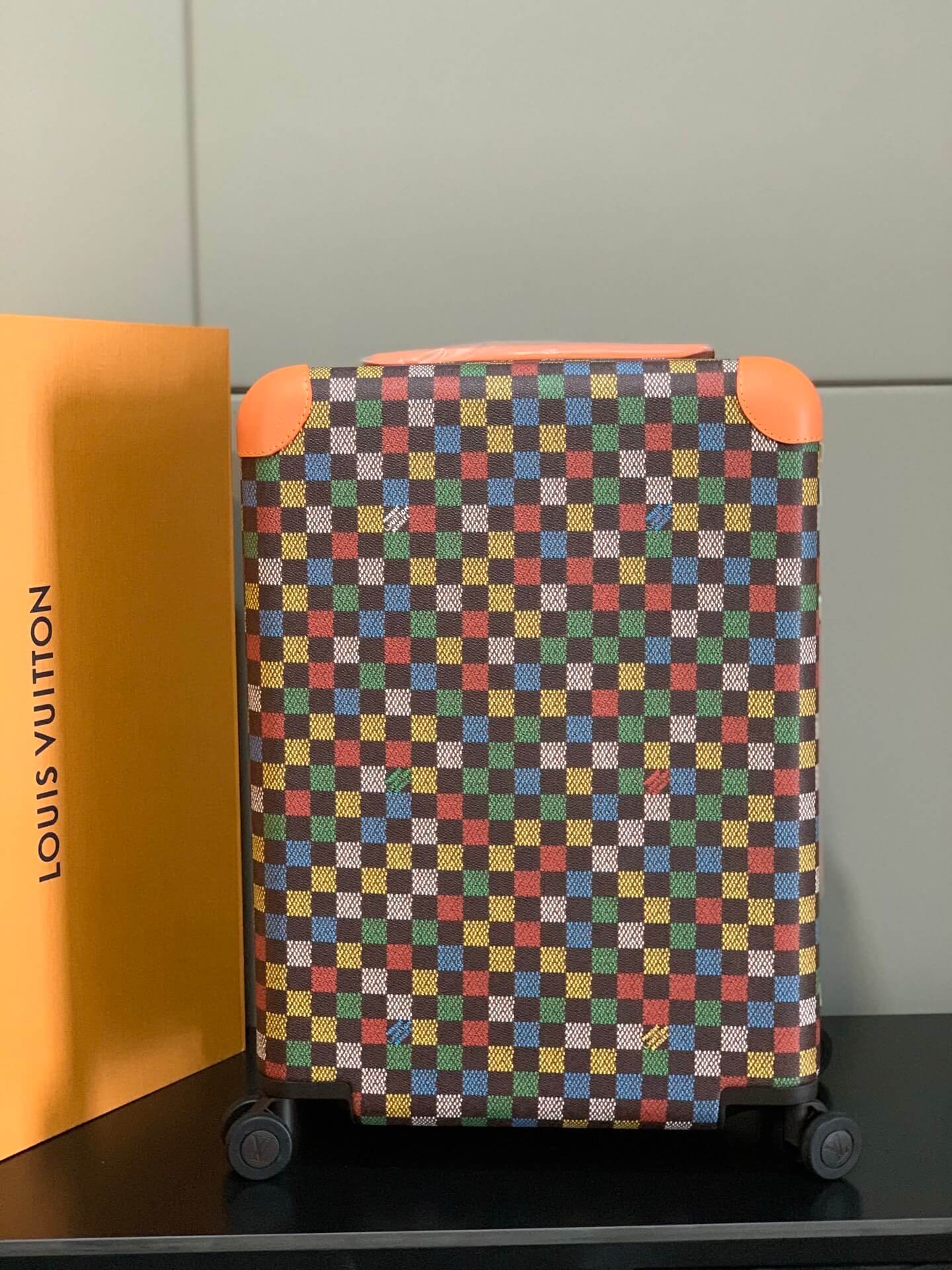 Louis Vuitton LV Vers Damier Ebene coated canvas Horizon 55 Cabin Suitcase Travel Bag N00179 Multicolor - Image 9