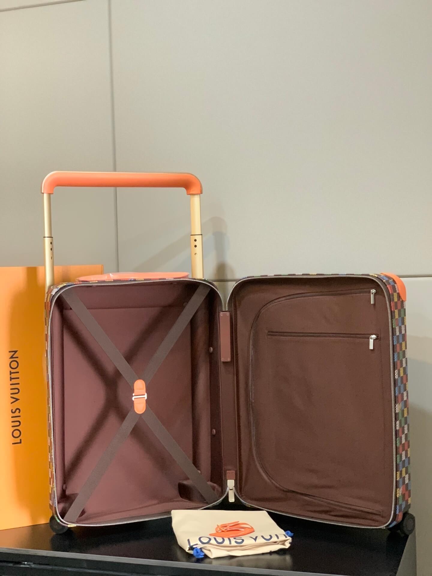 Louis Vuitton LV Vers Damier Ebene coated canvas Horizon 55 Cabin Suitcase Travel Bag N00179 Multicolor - Image 3