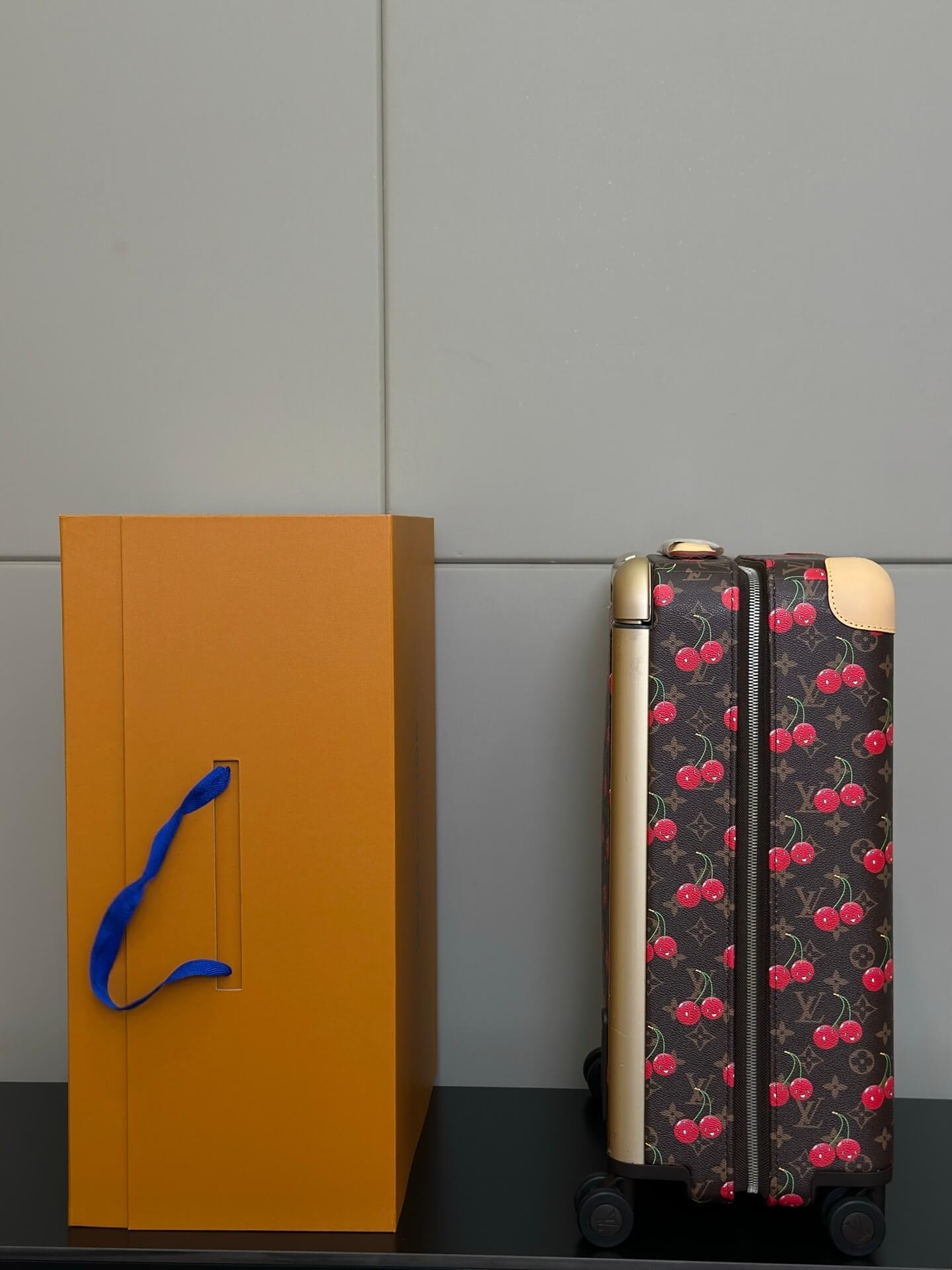 Louis Vuitton LV x TM Monogram coated canvas Horizon 55 Cabin Suitcase Travel Bag M13789 Brown Cherry - Image 5