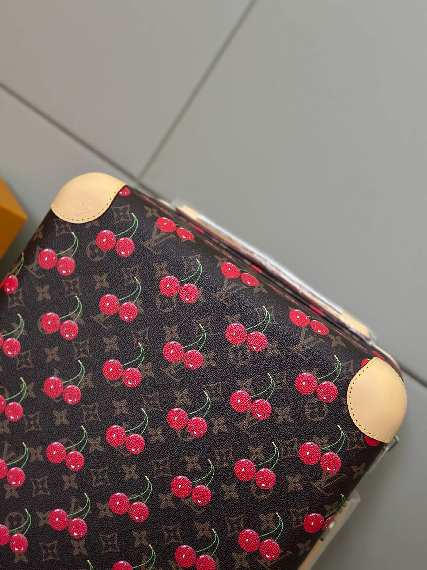 Louis Vuitton LV x TM Monogram coated canvas Horizon 55 Cabin Suitcase Travel Bag M13789 Brown Cherry - Image 6