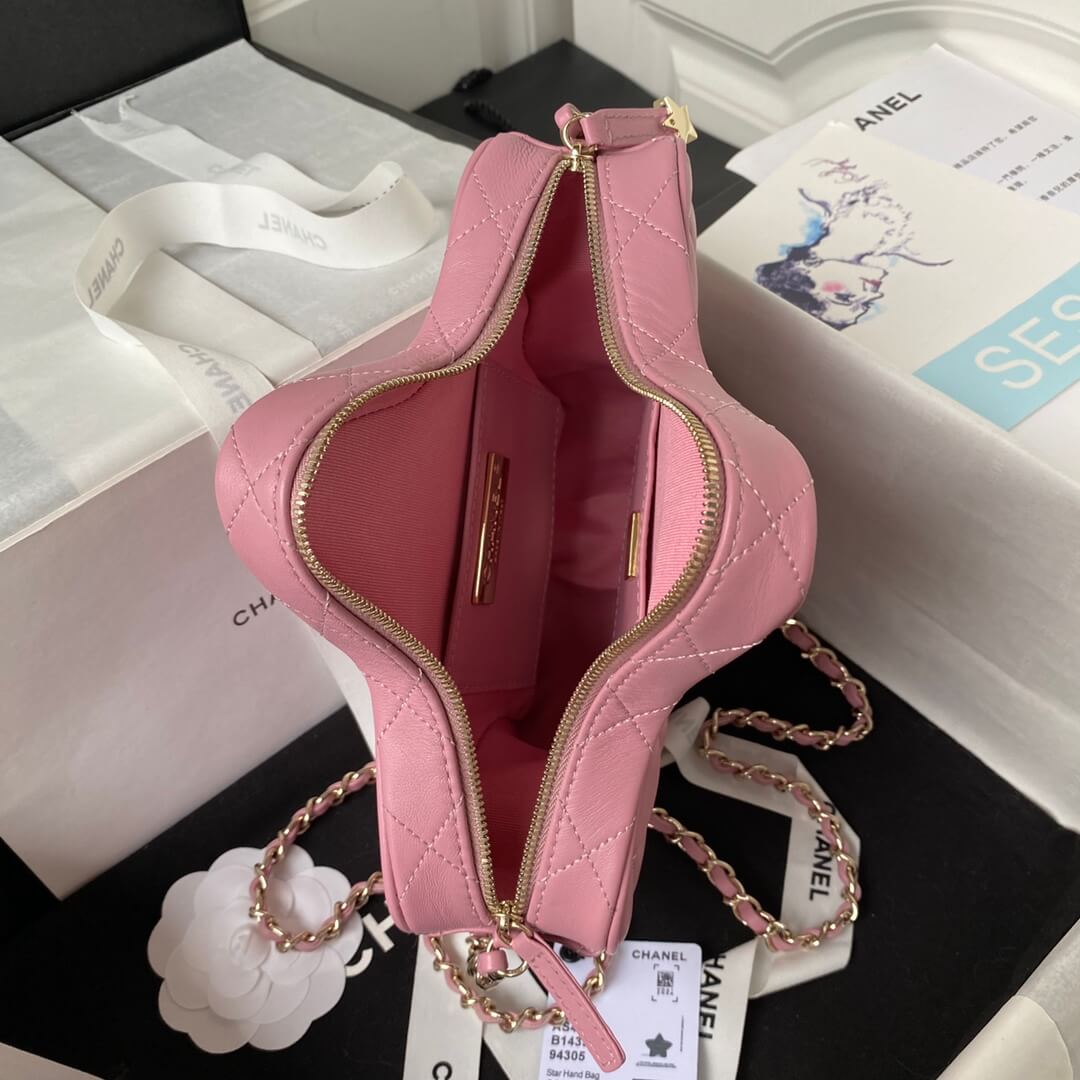 Chanel 24C Fame Star Quilted Lambskin Leather Shoulder Crossbody Bag - Image 57