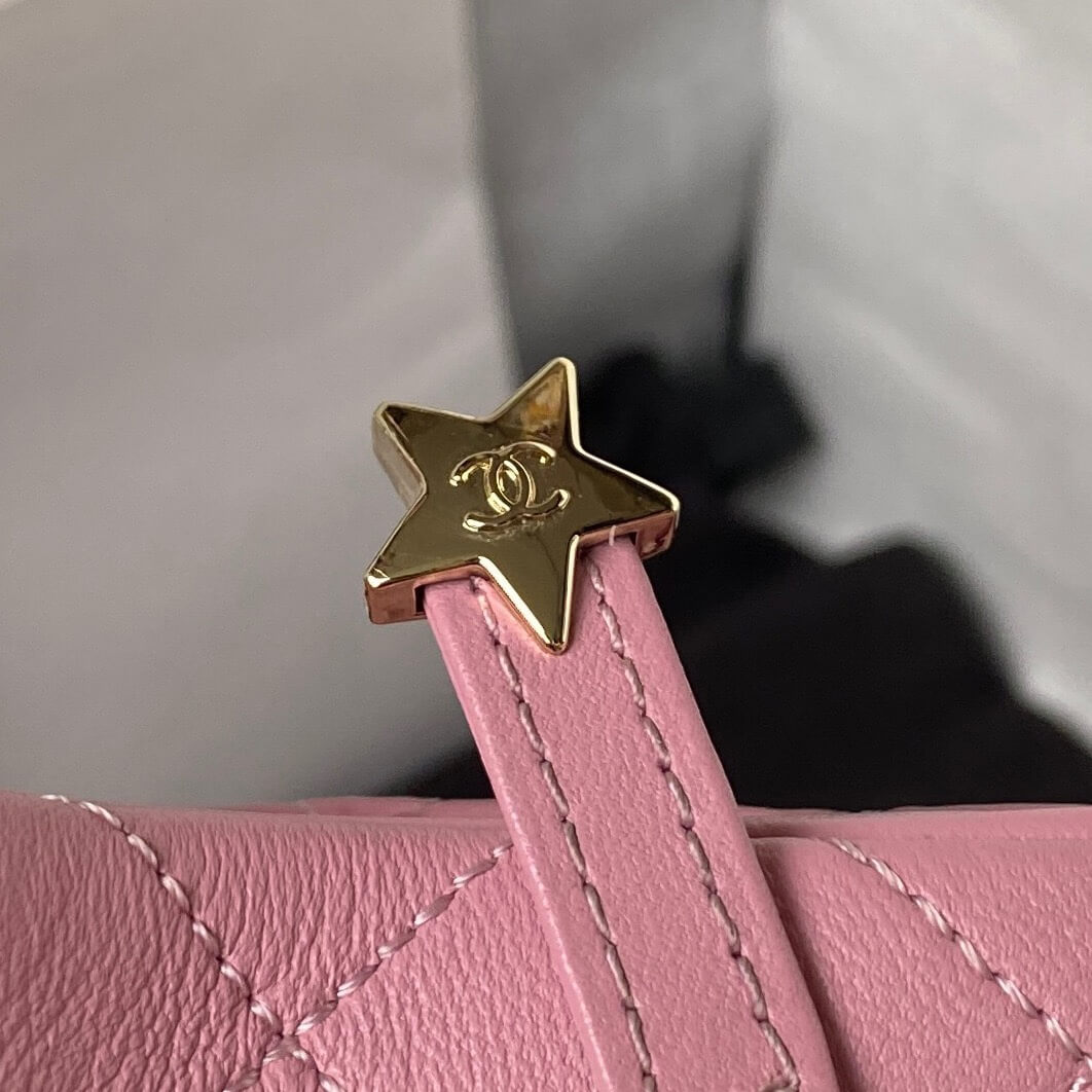 Chanel 24C Fame Star Quilted Lambskin Leather Shoulder Crossbody Bag - Image 63