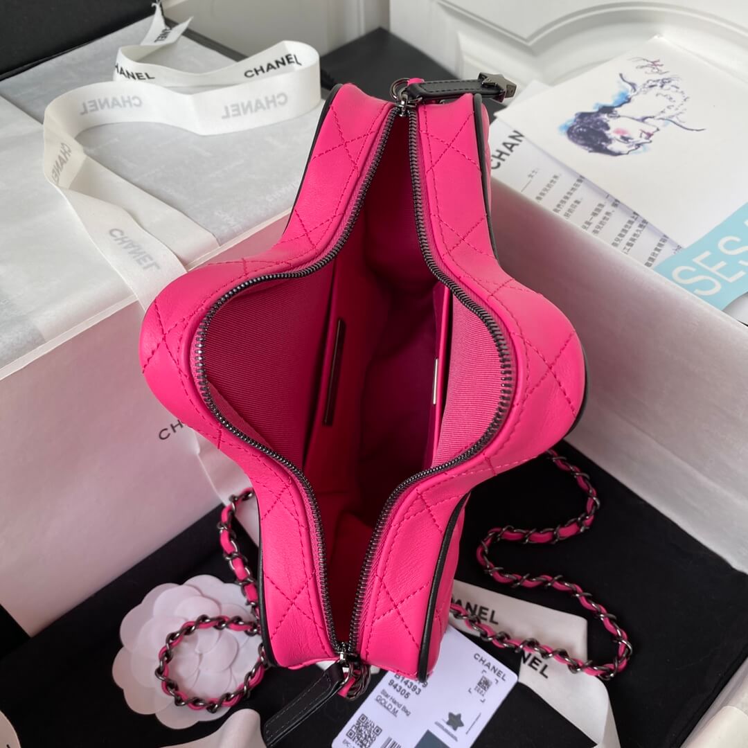 Chanel 24C Fame Star Quilted Lambskin Leather Shoulder Crossbody Bag - Image 48