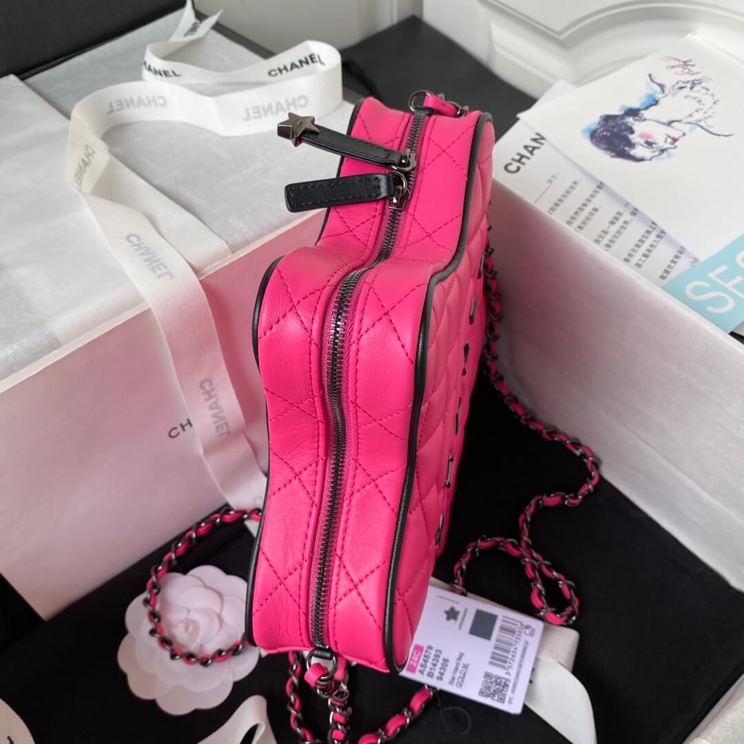 Chanel 24C Fame Star Quilted Lambskin Leather Shoulder Crossbody Bag - Image 51