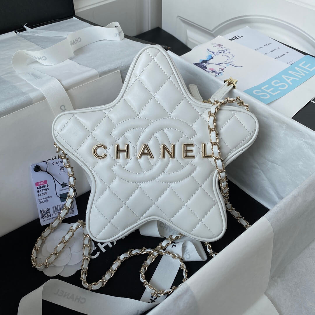 Chanel 24C Fame Star Quilted Lambskin Leather Shoulder Crossbody Bag - Image 19