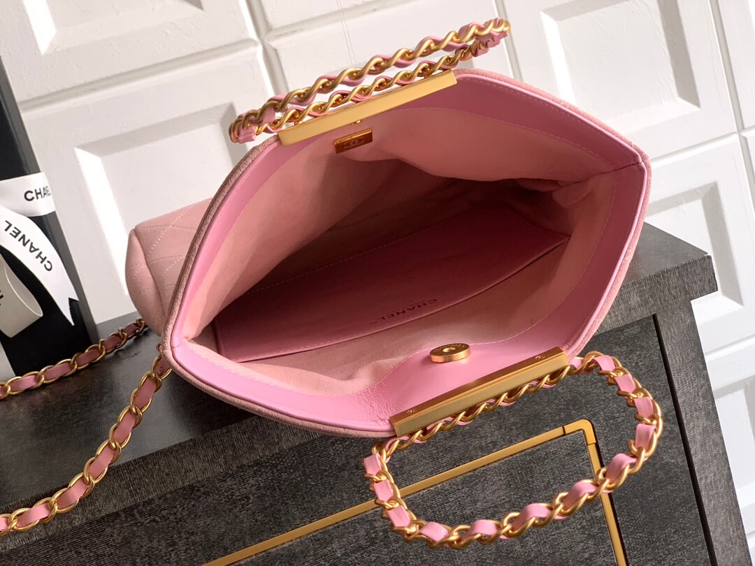 Chanel 25 Hobo Flap Suede Calfskin & Lambskin lining Shoulder Handbag - Image 39