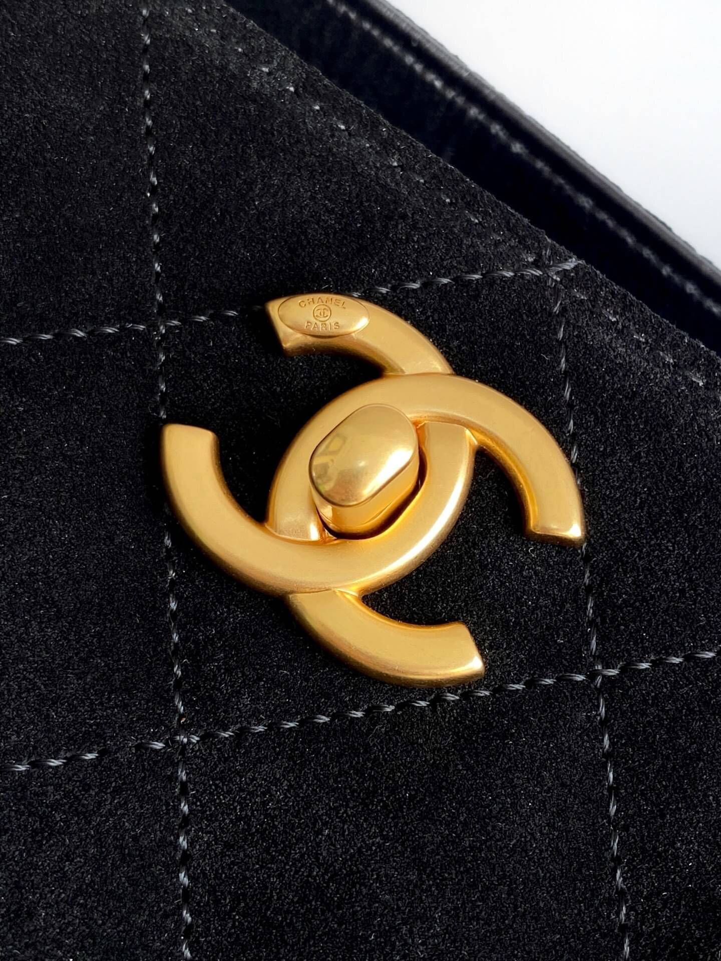 Chanel 25 Hobo Tote Shoulder Handbag Shopping Suede Calfskin Leather - Image 33