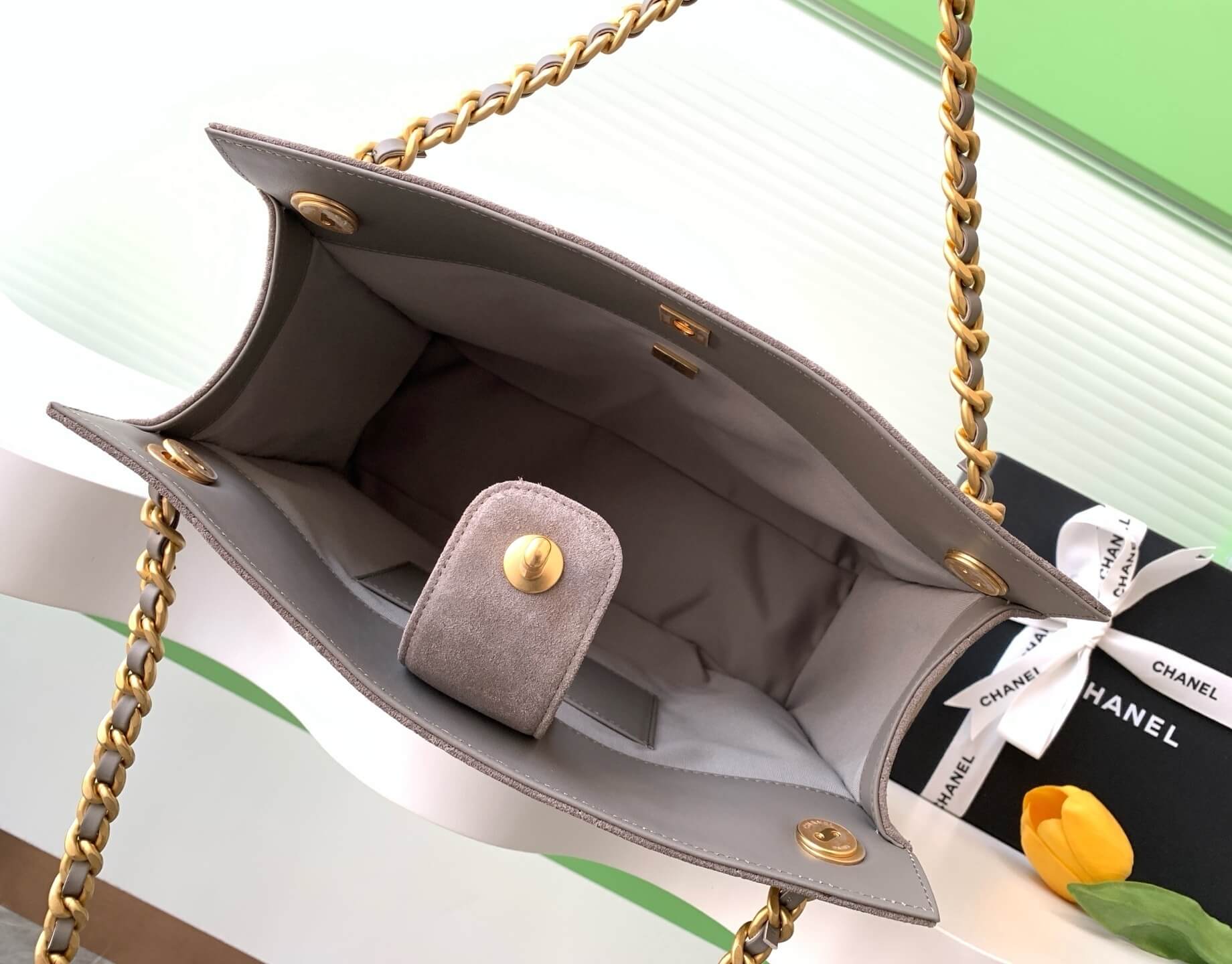 Chanel 25 Hobo Tote Shoulder Handbag Shopping Suede Calfskin Leather - Image 39