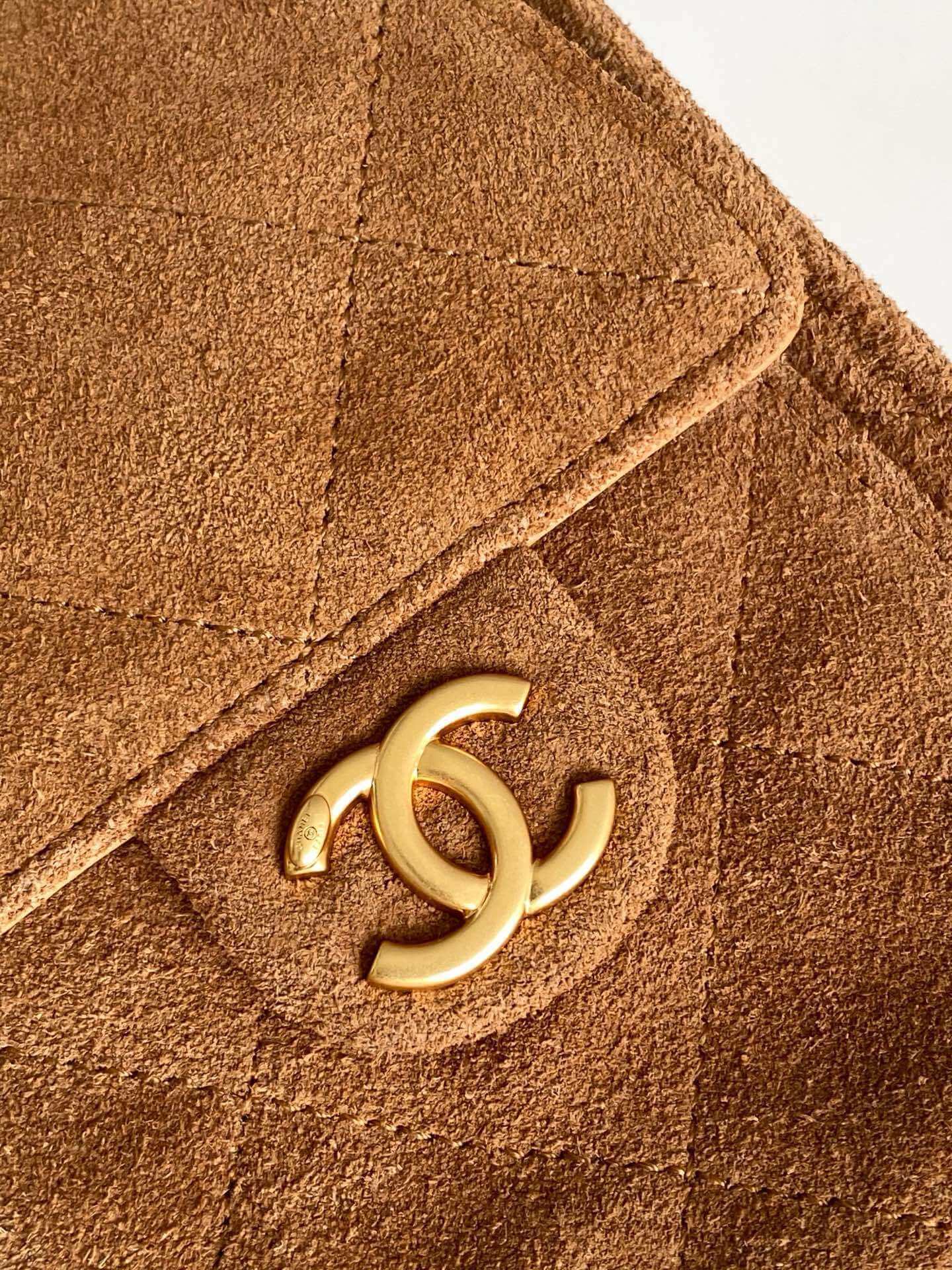 Chanel 25 Hobo Tote Shoulder Handbag Shopping Suede Calfskin Leather - Image 24