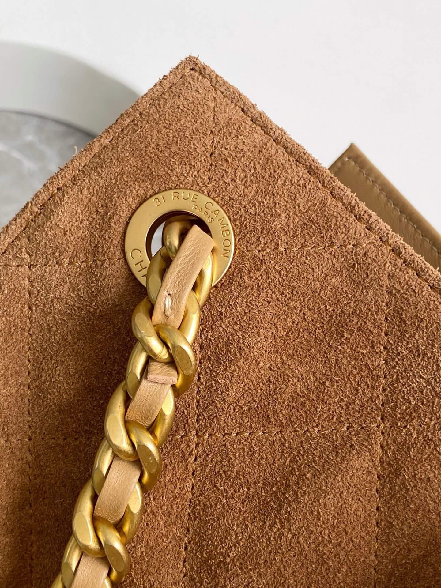 Chanel 25 Hobo Tote Shoulder Handbag Shopping Suede Calfskin Leather - Image 25