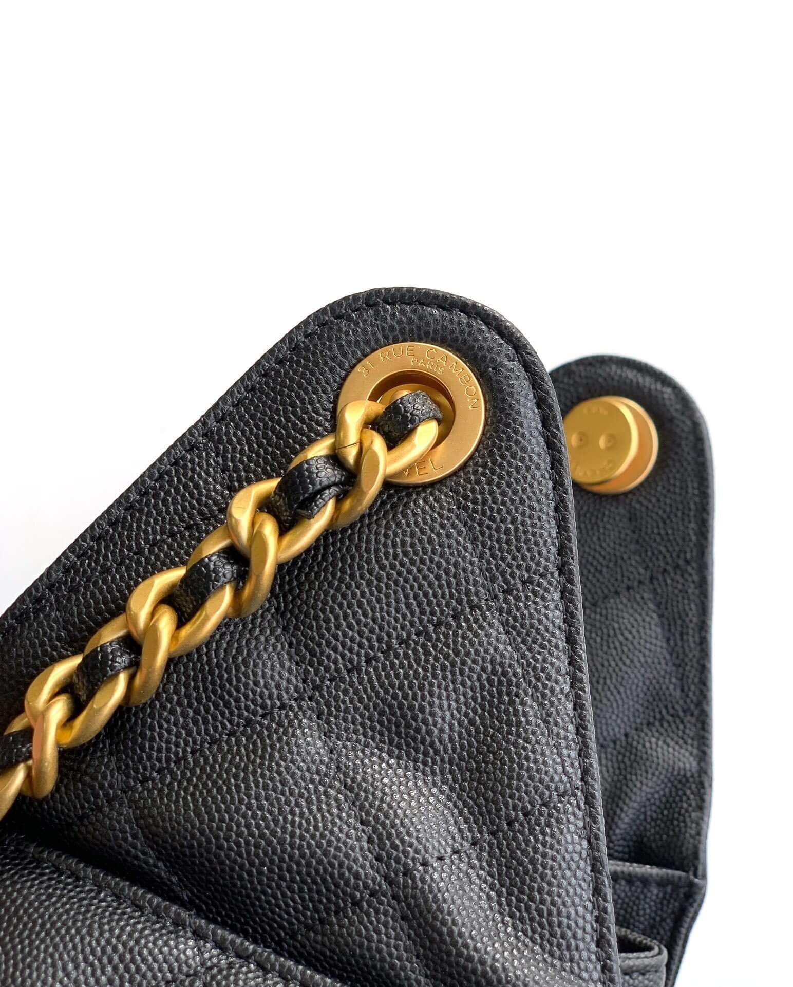 Chanel 25 Small - Medium Shoulder Handbag Grained Calfskin & Gold-Tone Metal - Image 7
