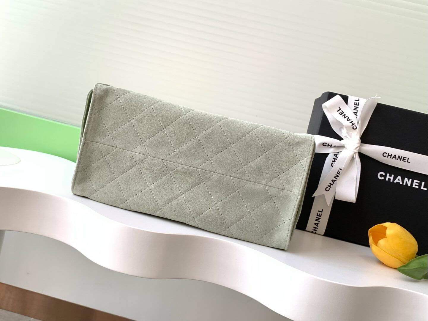 Chanel 25 Small - Medium Shoulder Handbag Suede Calfskin & Gold Metal - Image 80