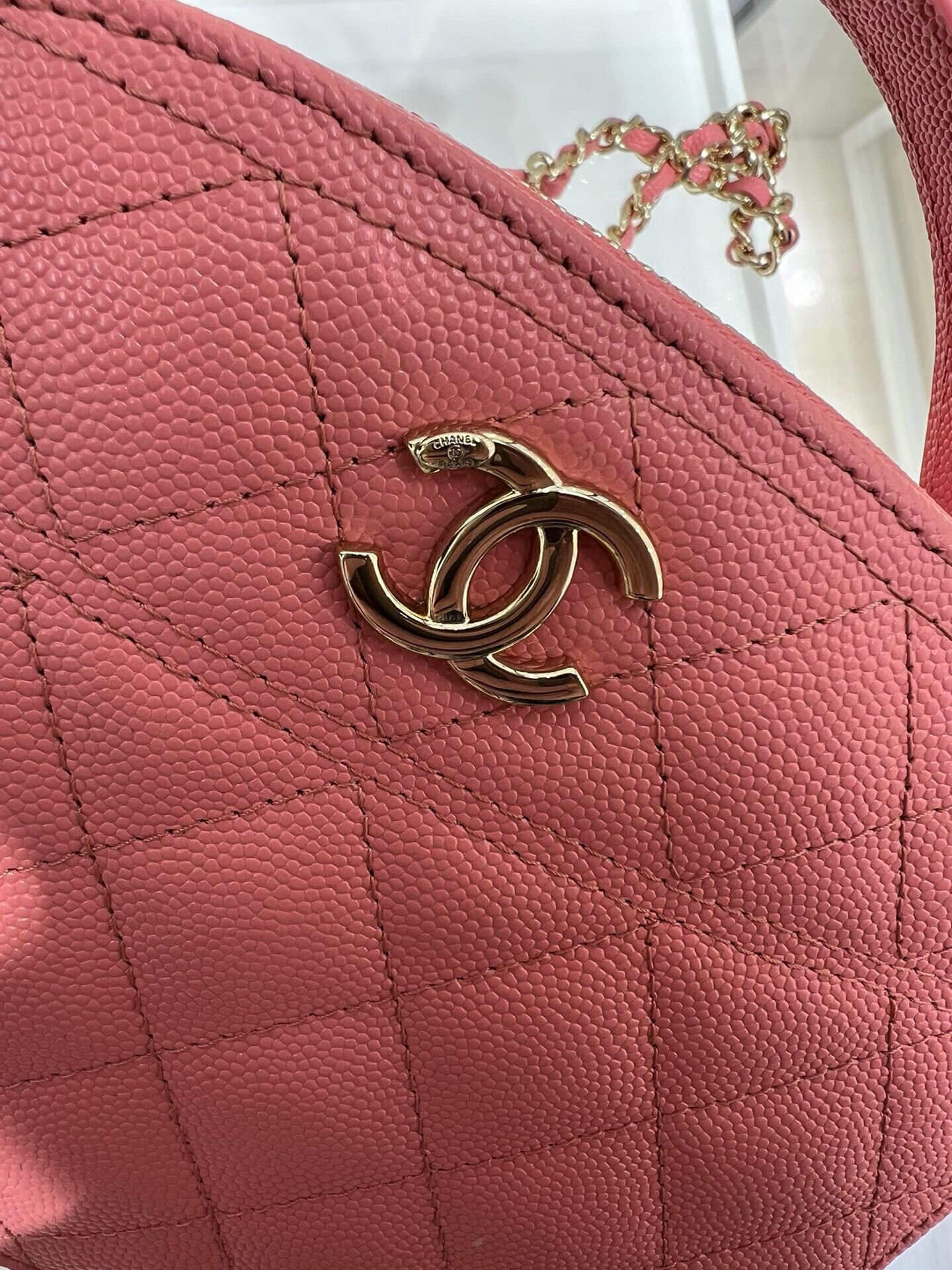 Chanel 25C Top Handle Chain Vanity Case Grained Calfskin Caviar Leather Shoulder Crossbody Handbag - Image 34