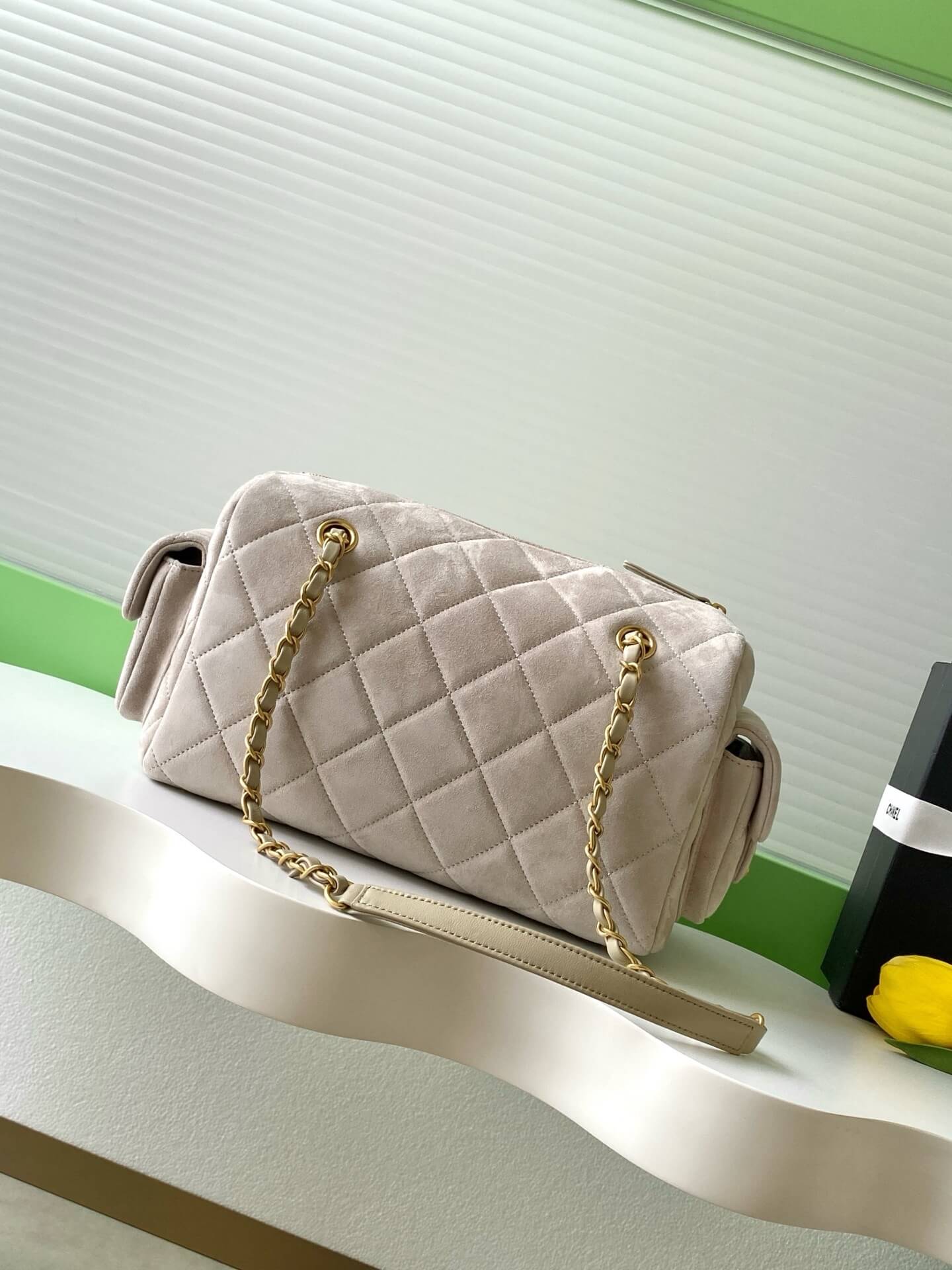 Chanel 25K Bowling Lambskin leather Shoulder Crossbody Bag - Image 65