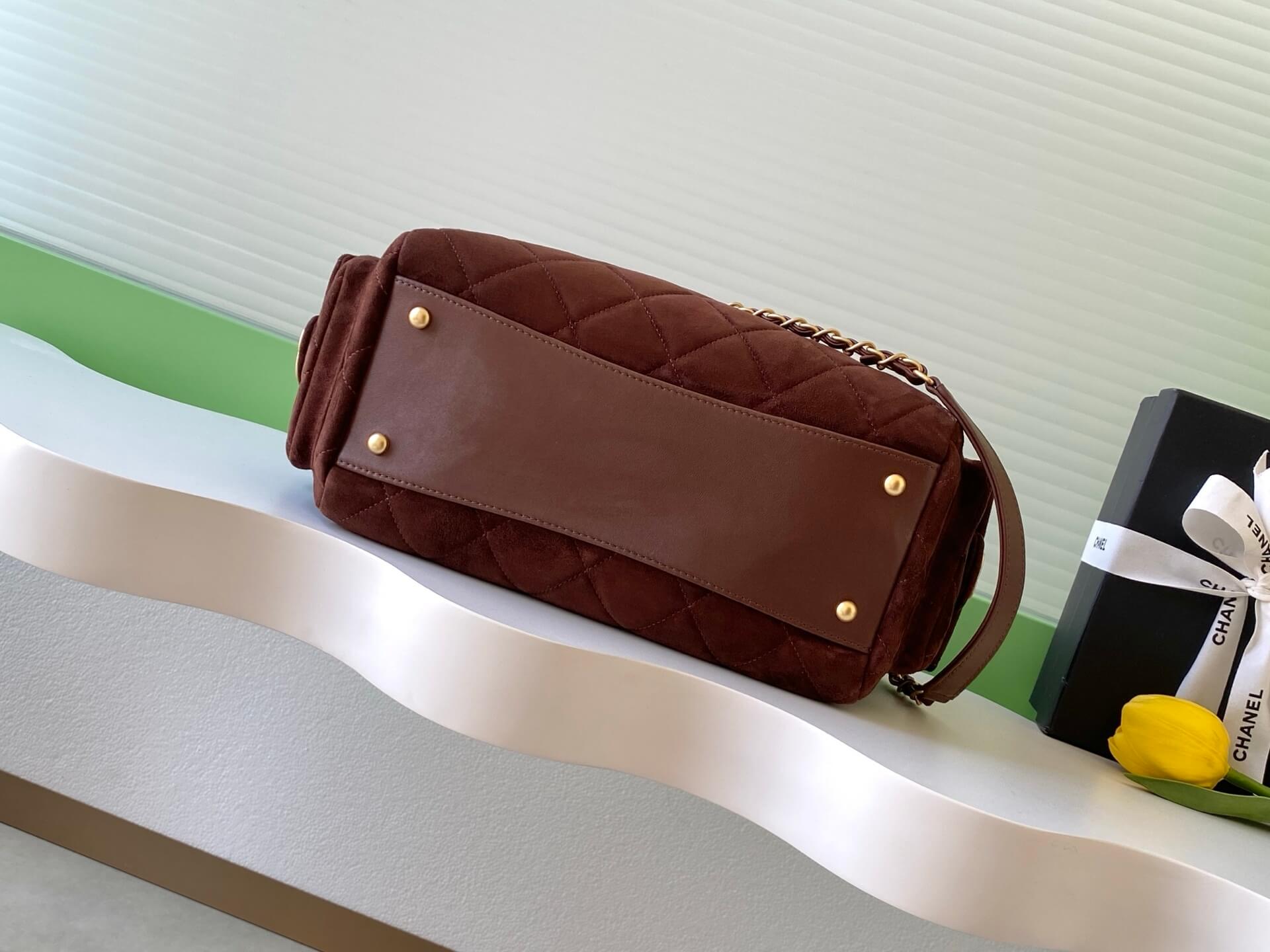 Chanel 25K Bowling Lambskin leather Shoulder Crossbody Bag - Image 90