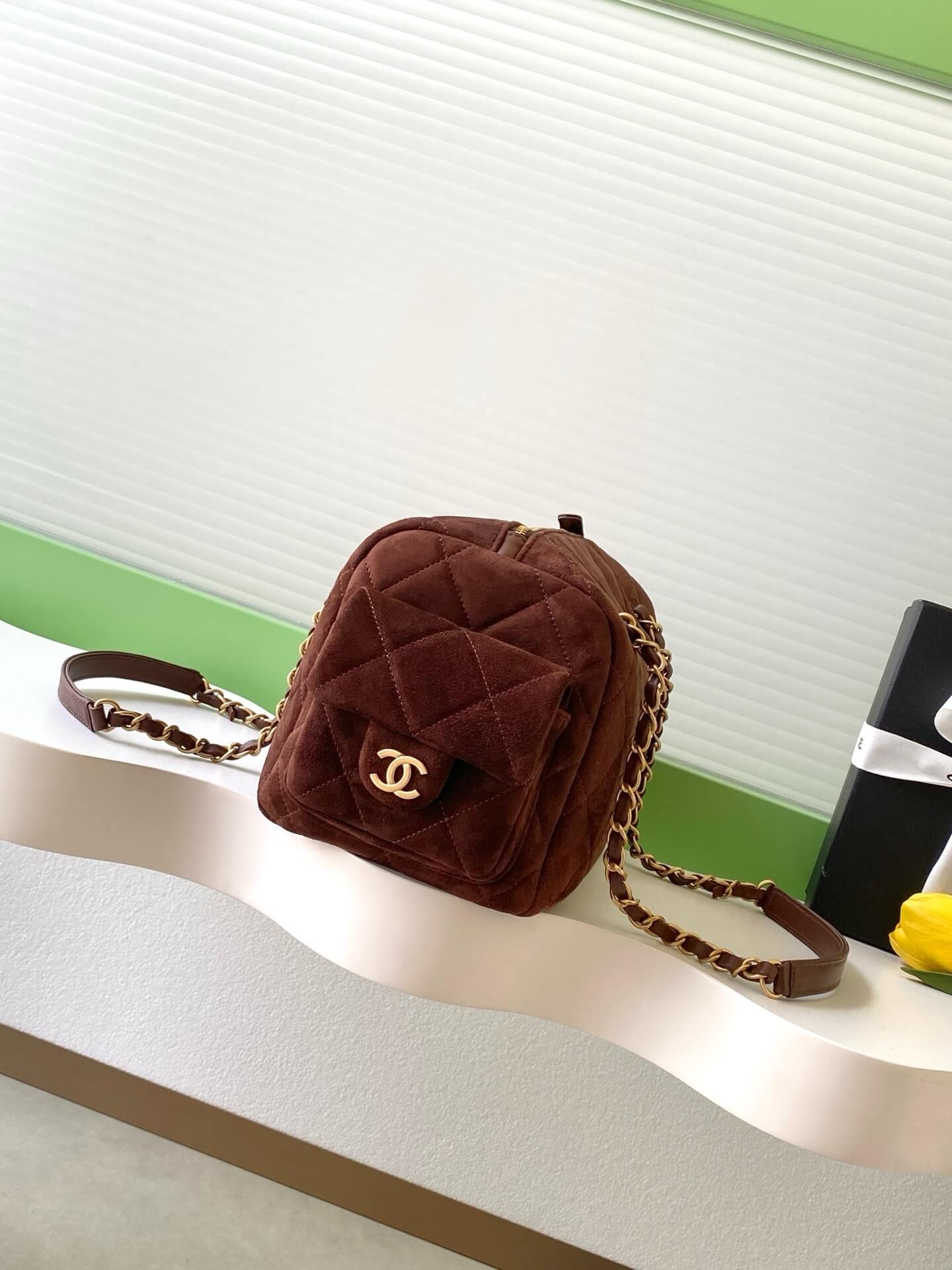 Chanel 25K Bowling Lambskin leather Shoulder Crossbody Bag - Image 89