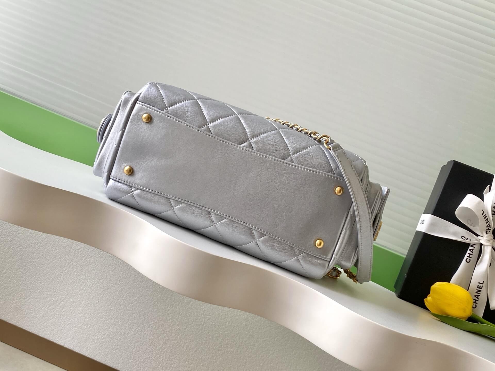 Chanel 25K Bowling Lambskin leather Shoulder Crossbody Bag - Image 54