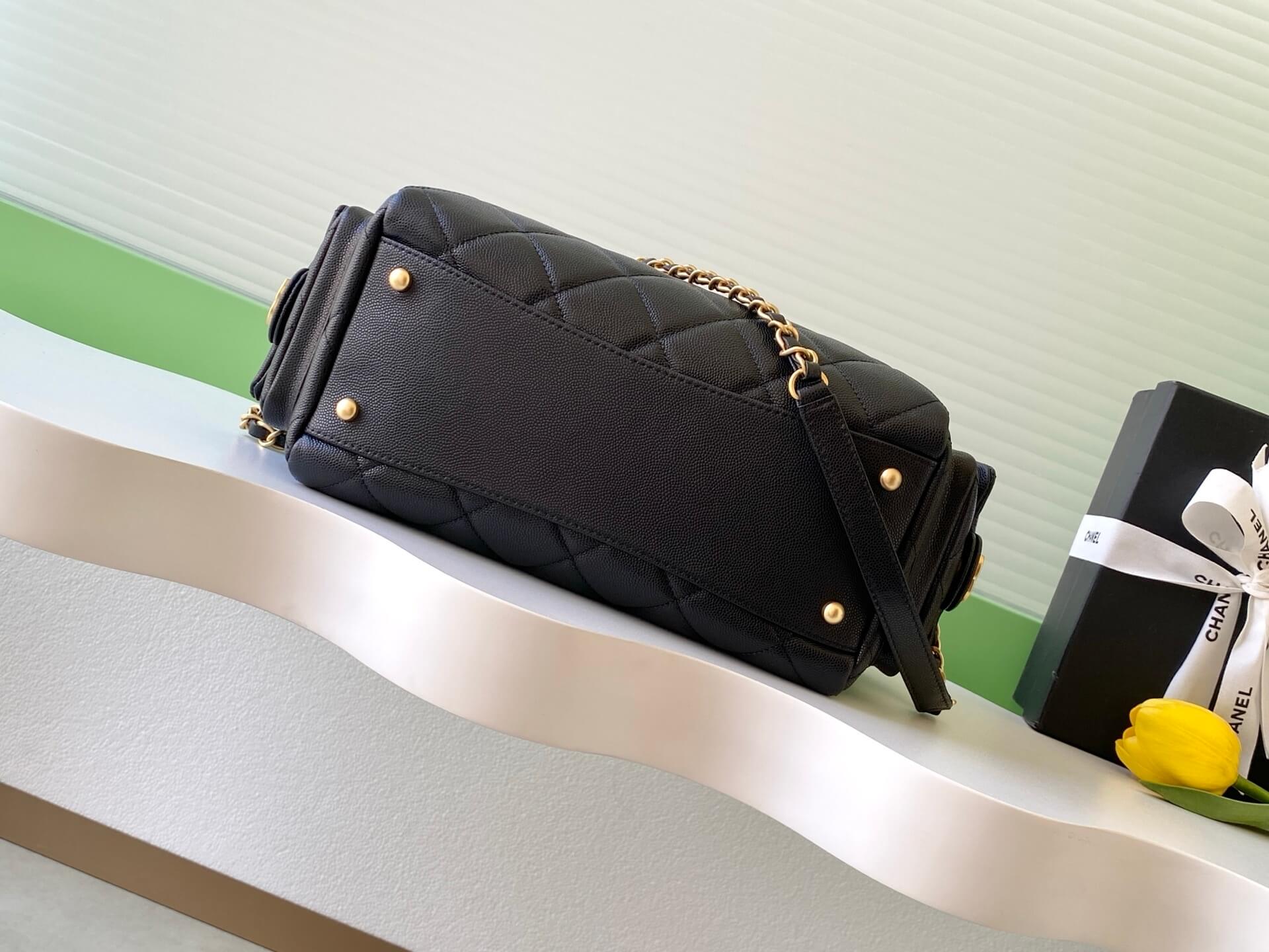 Chanel 25K Bowling Lambskin leather Shoulder Crossbody Bag - Image 9