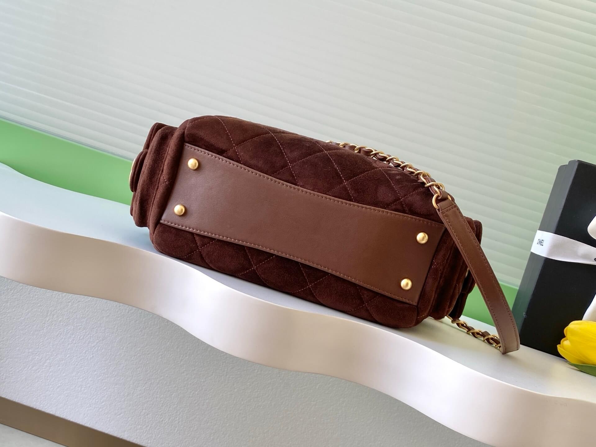 Chanel 25K Bowling Lambskin leather Shoulder Crossbody Bag - Image 81