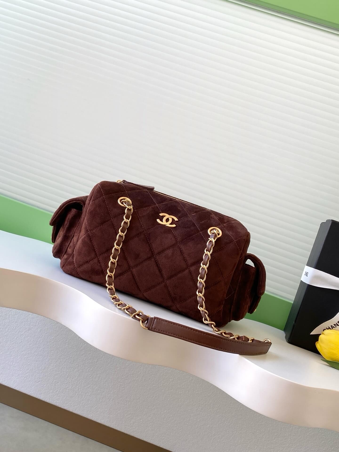 Chanel 25K Bowling Lambskin leather Shoulder Crossbody Bag - Image 73
