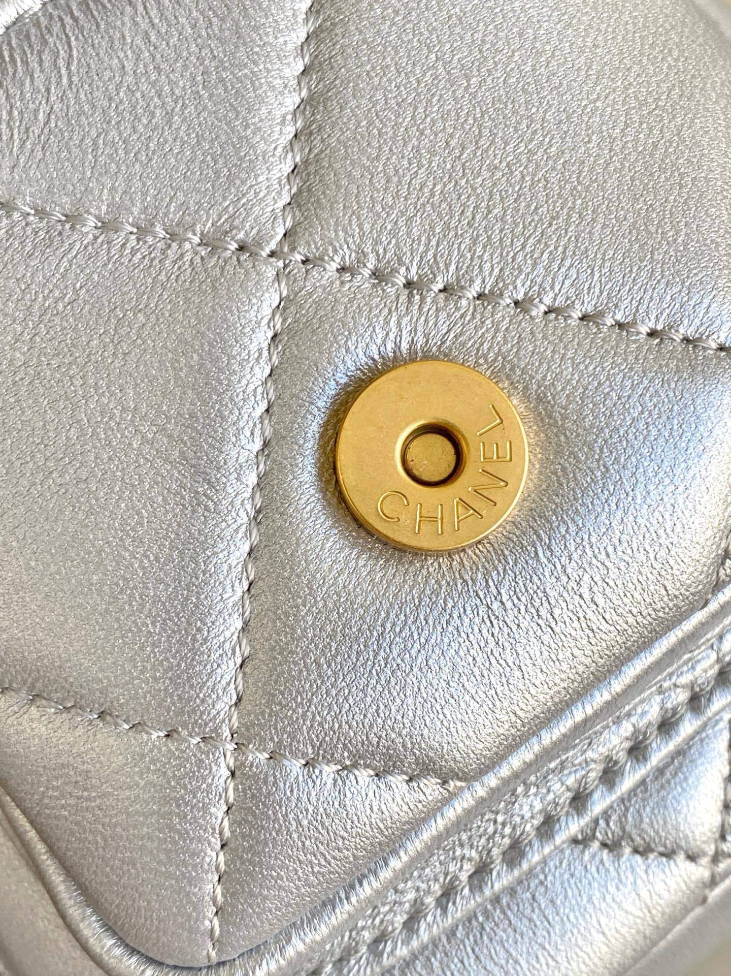 Chanel 25K Bowling Lambskin leather Shoulder Crossbody Bag - Image 43