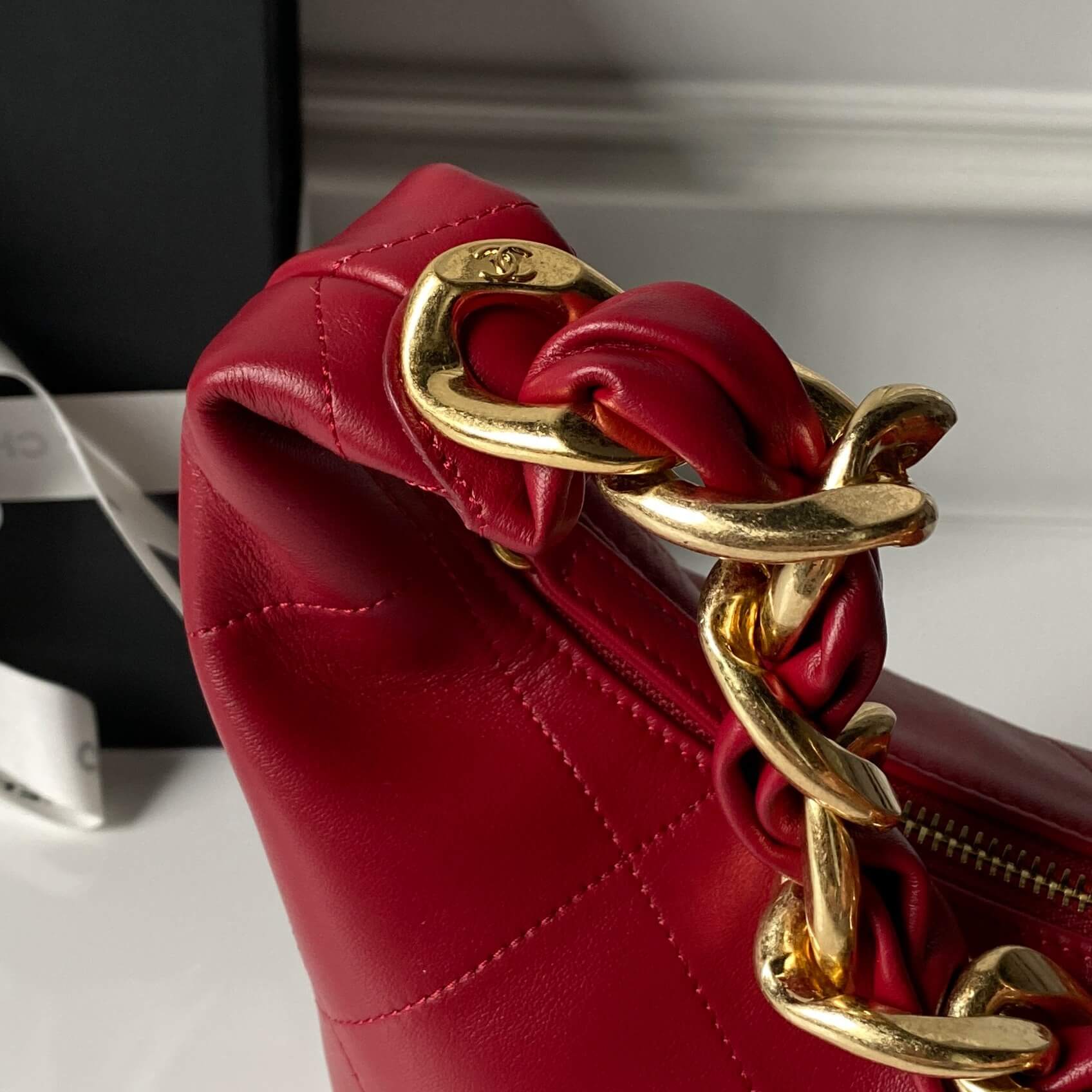 Chanel 25K Hobo Shiny Calfskin & Gold-Tone Metal Shoulder Bag - Image 24