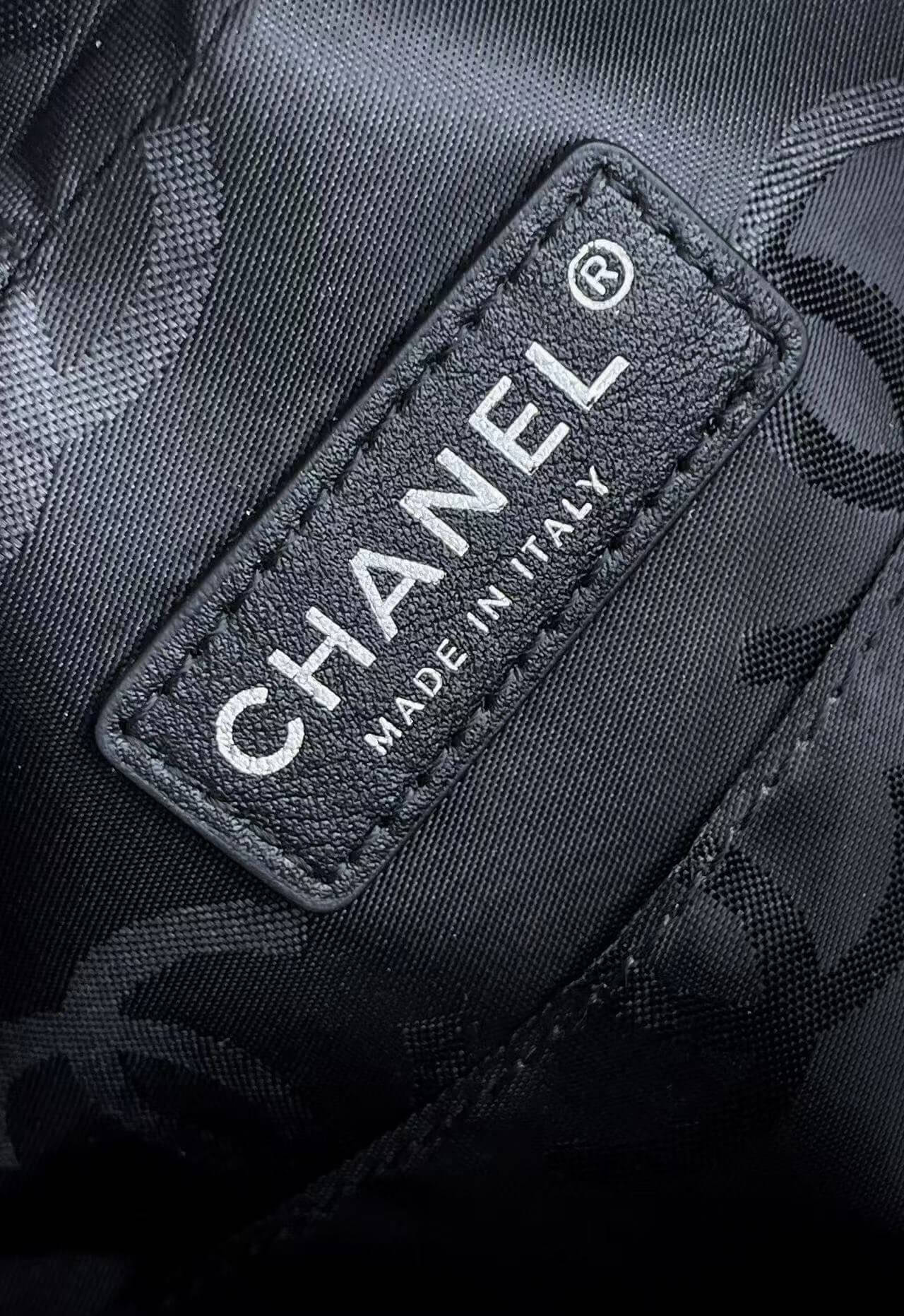 Chanel Cambon Camera Bag with Maxi Logo in Black Lambskin Leather Shoulder Crossbody - Image 13